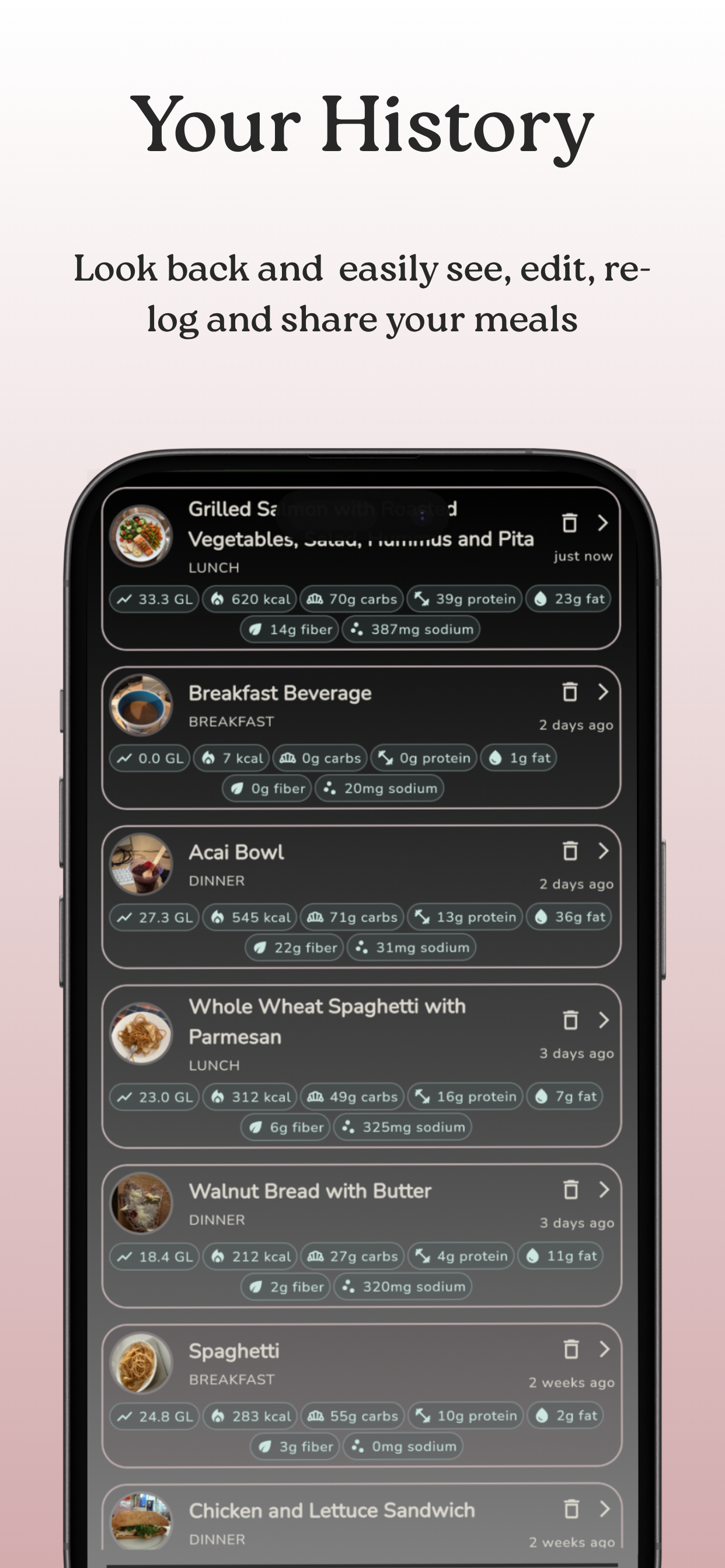 Manna Food & Glucose Tracker screenshot 7