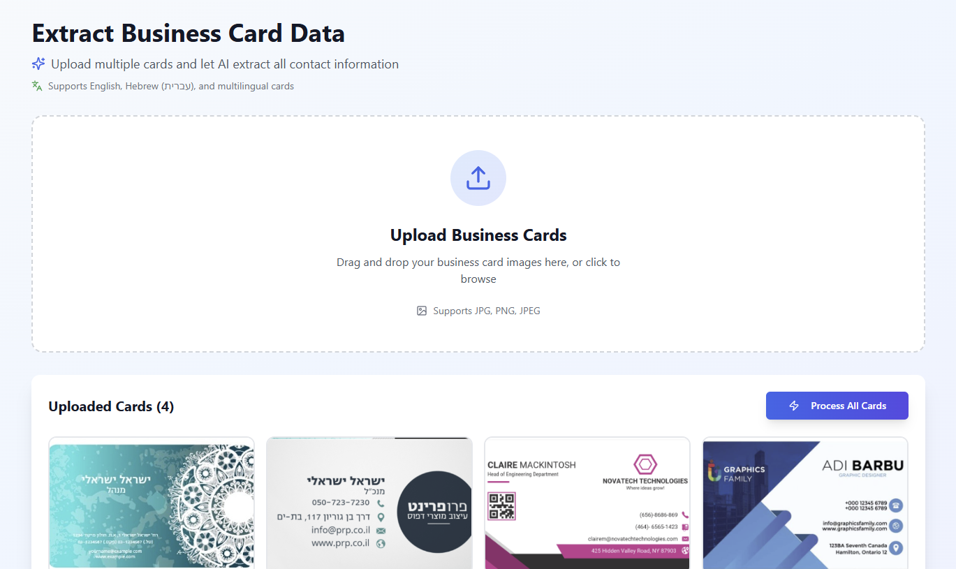 Bizcard Scanner screenshot 2