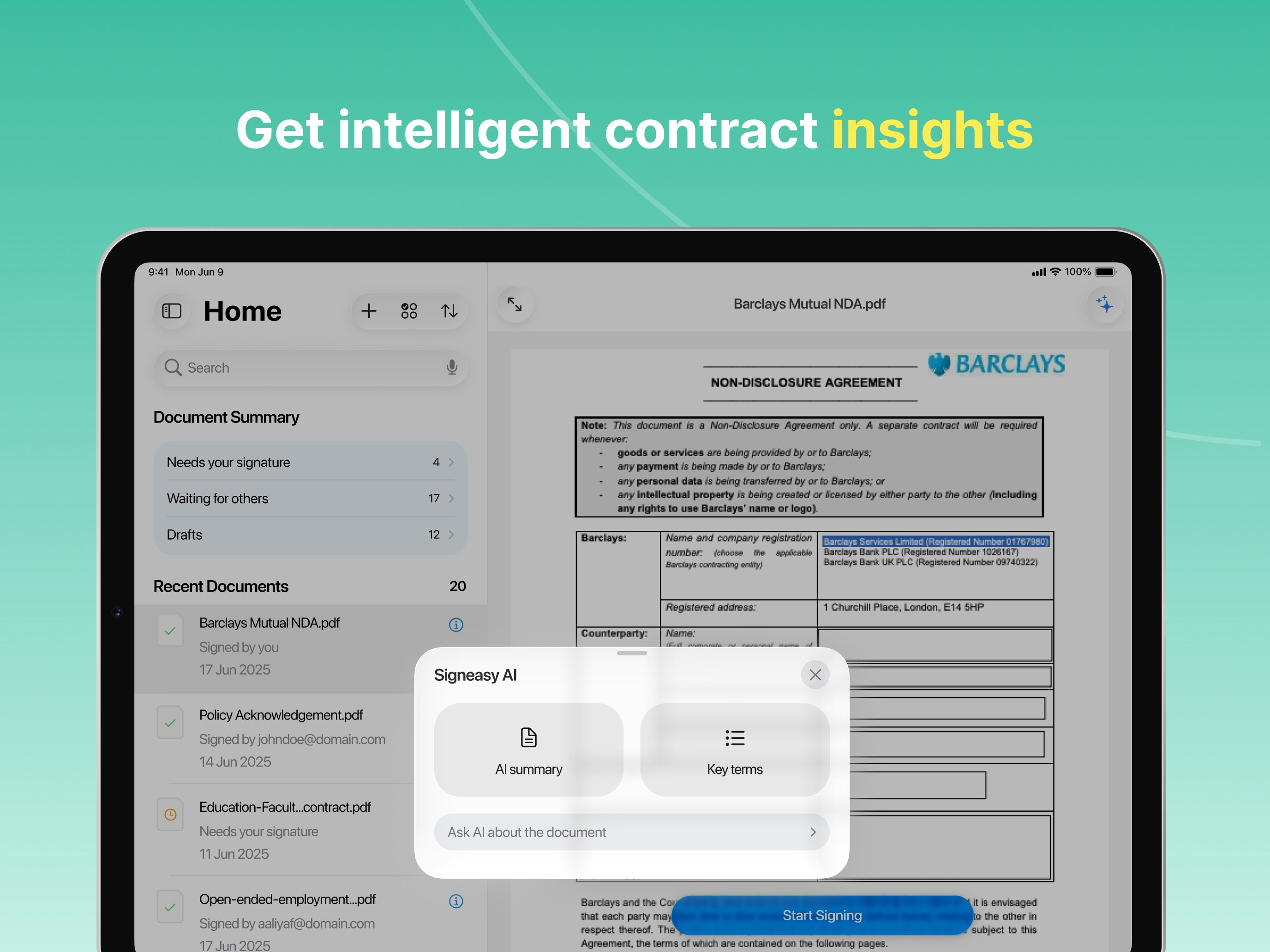 Signeasy: Al-Powered eSign app screenshot 6