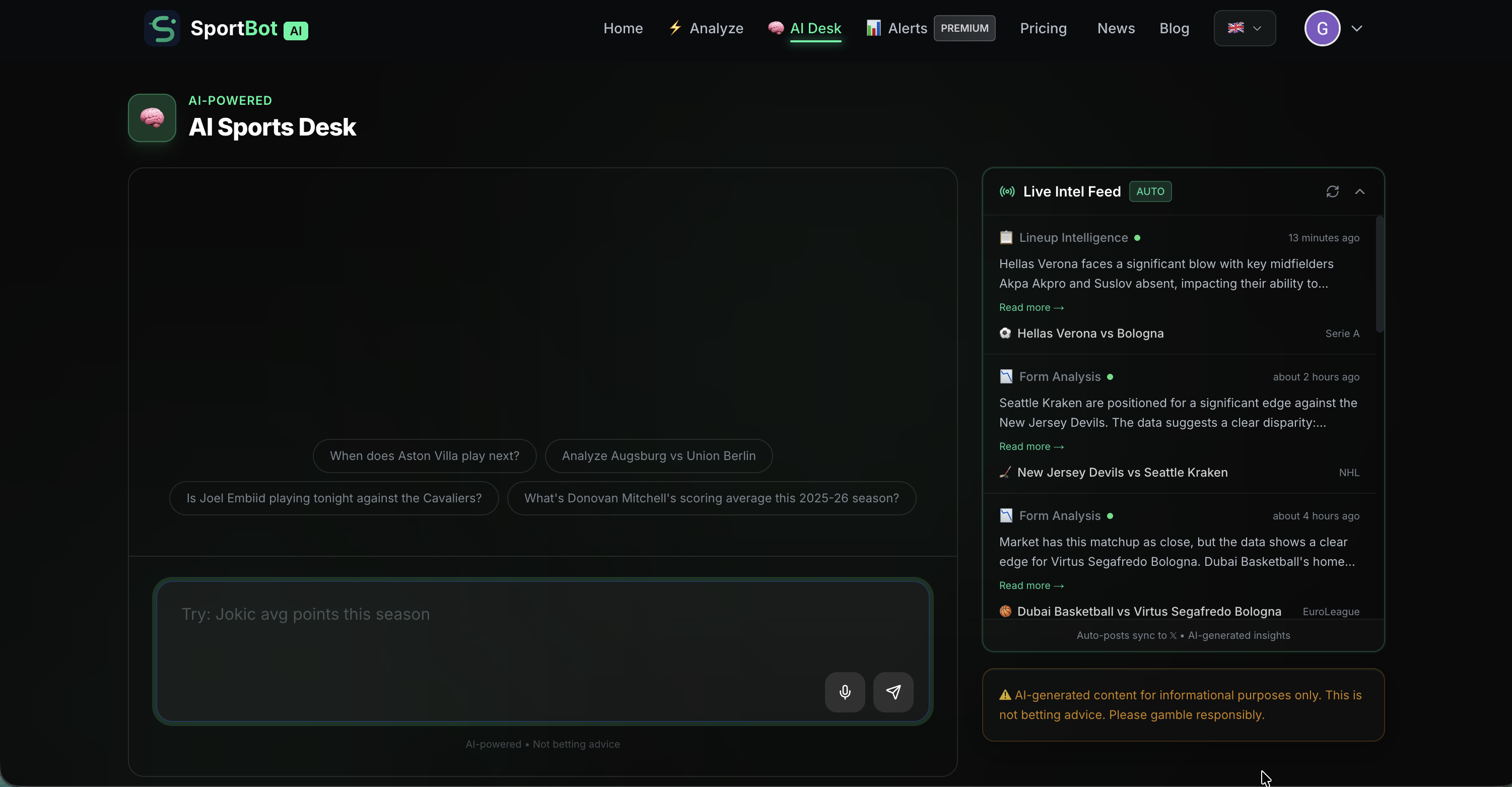 SportBot AI screenshot 3