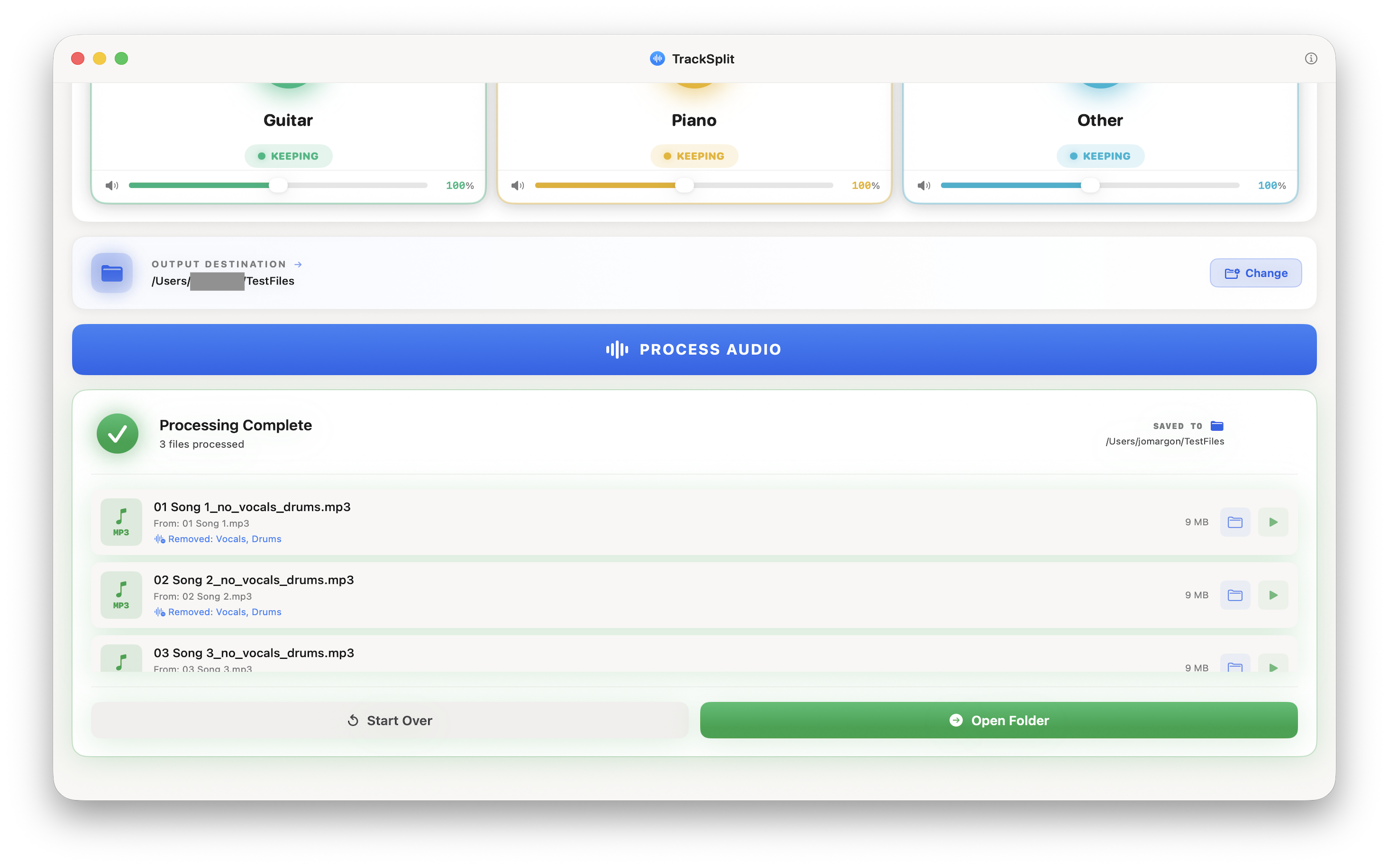 TrackSplit screenshot 4