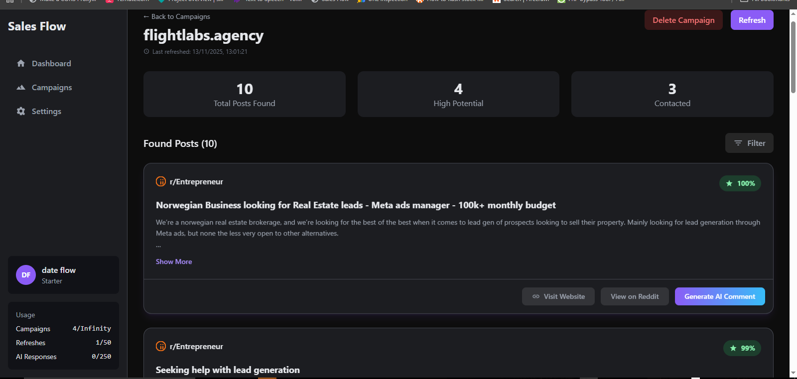 Sales Flow screenshot 2