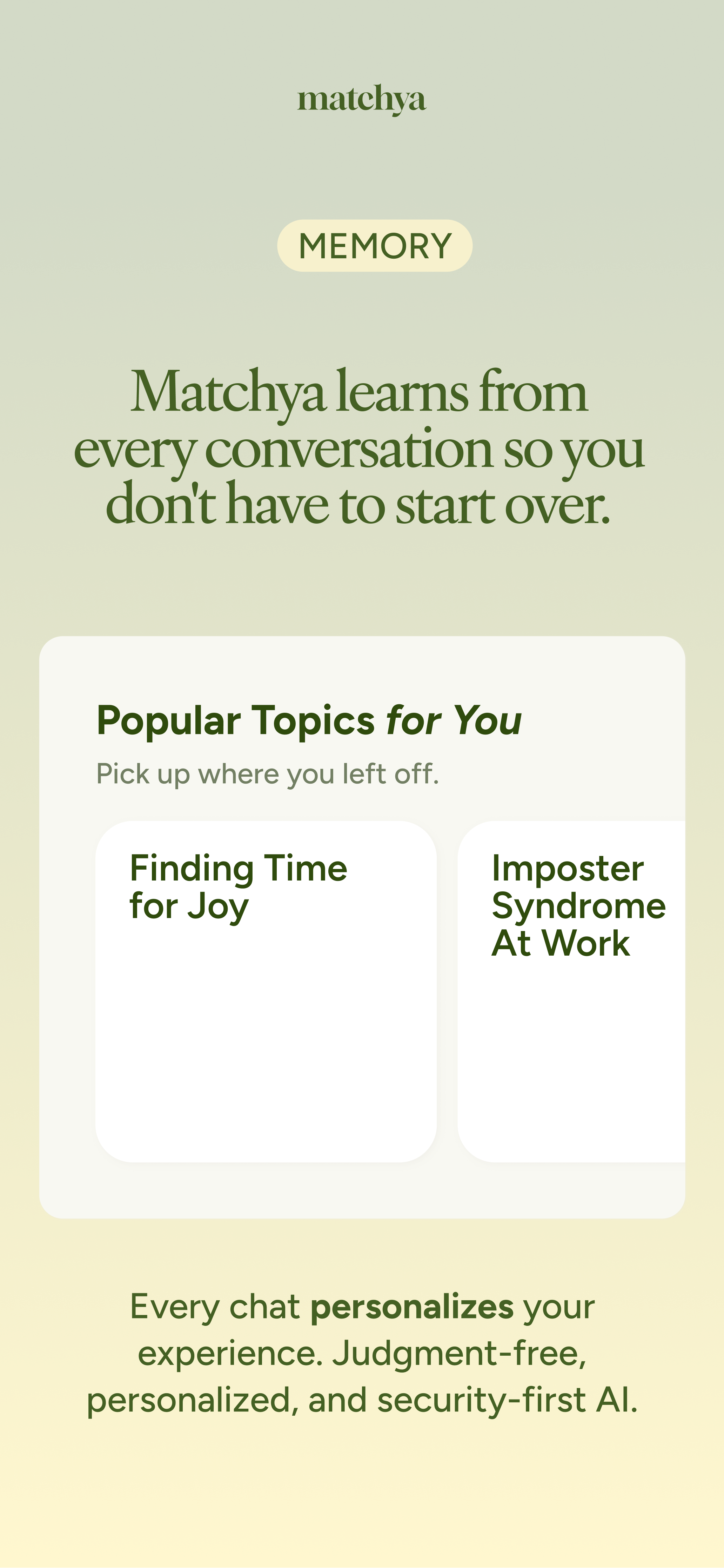 Matchya: AI Wellness Companion screenshot 4