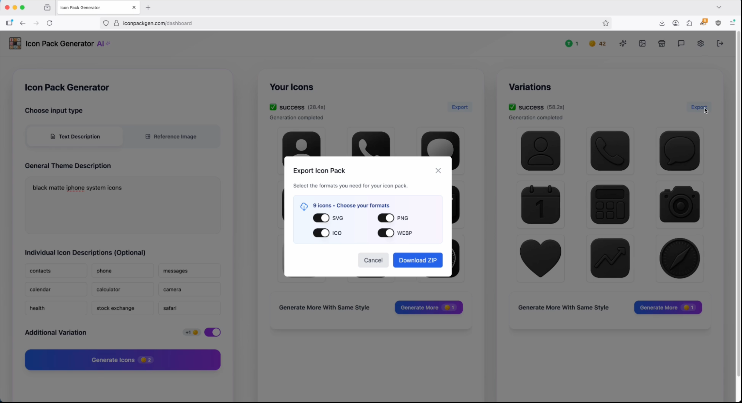 Icon Pack Generator screenshot 4