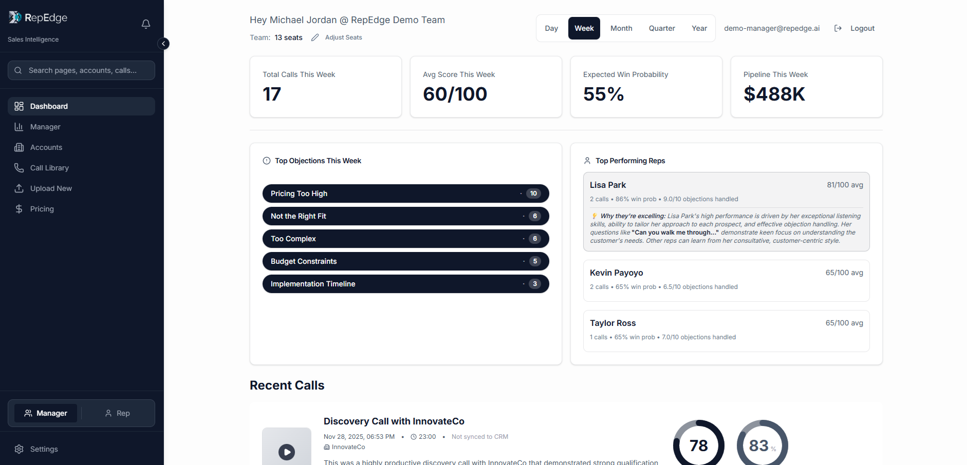RepEdge.ai screenshot 3