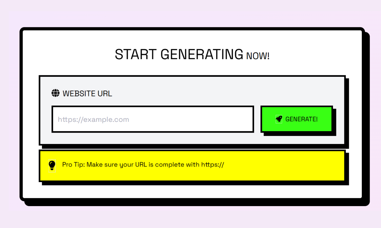 LLMS.txt Generator screenshot 3