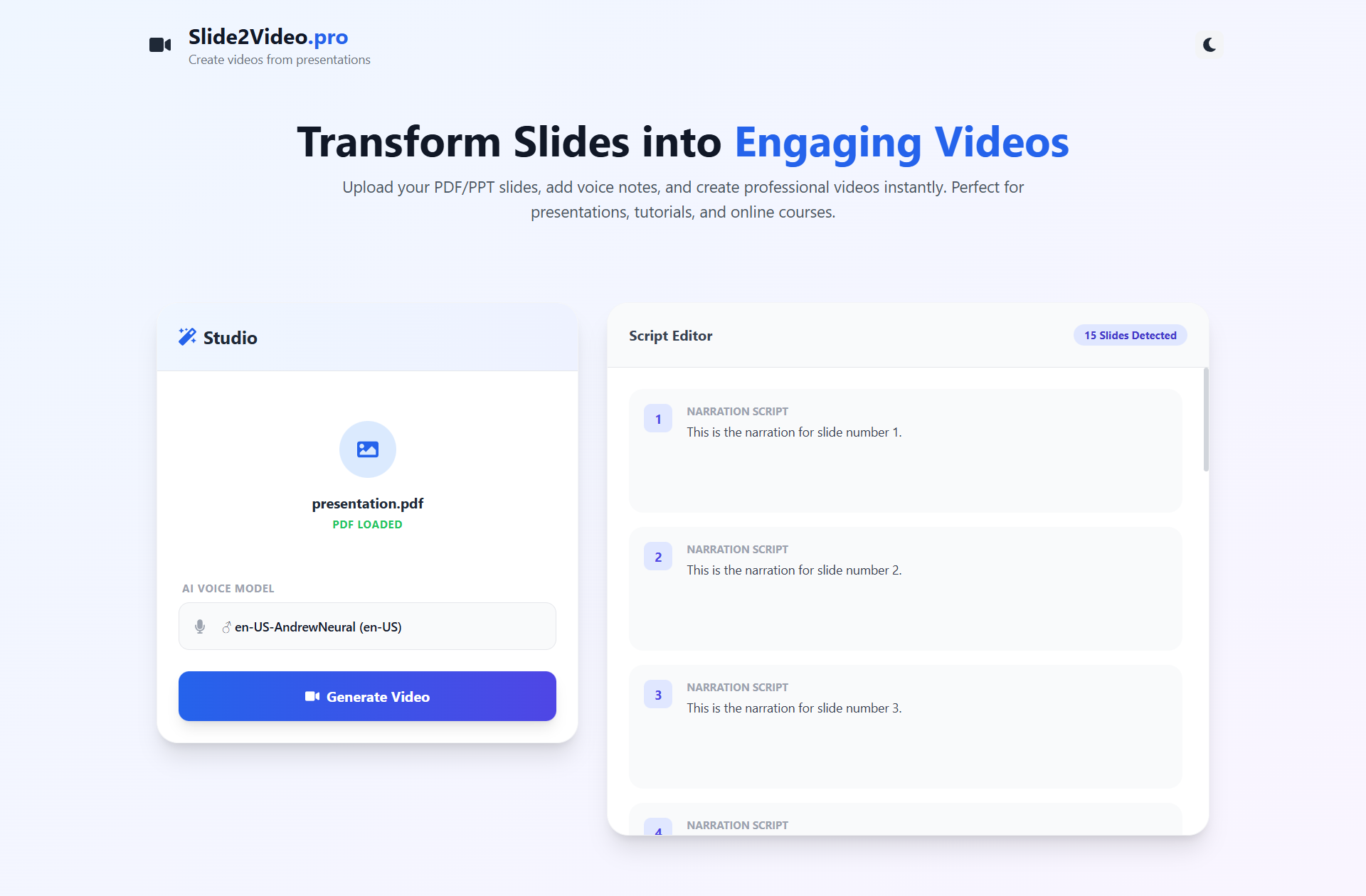 Slide2Video screenshot 2