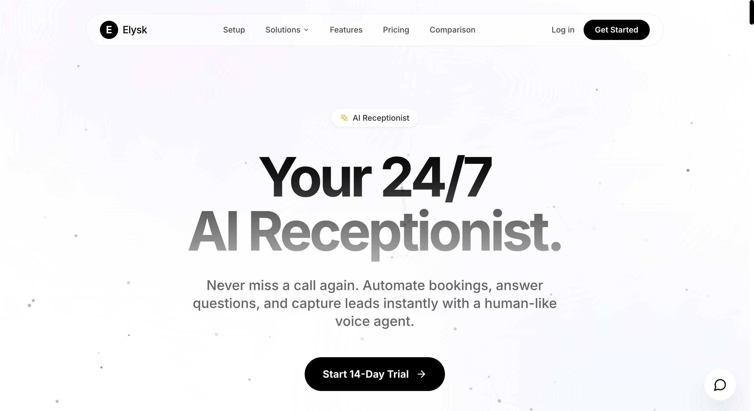 Elysk - Ai Receptionist screenshot 1