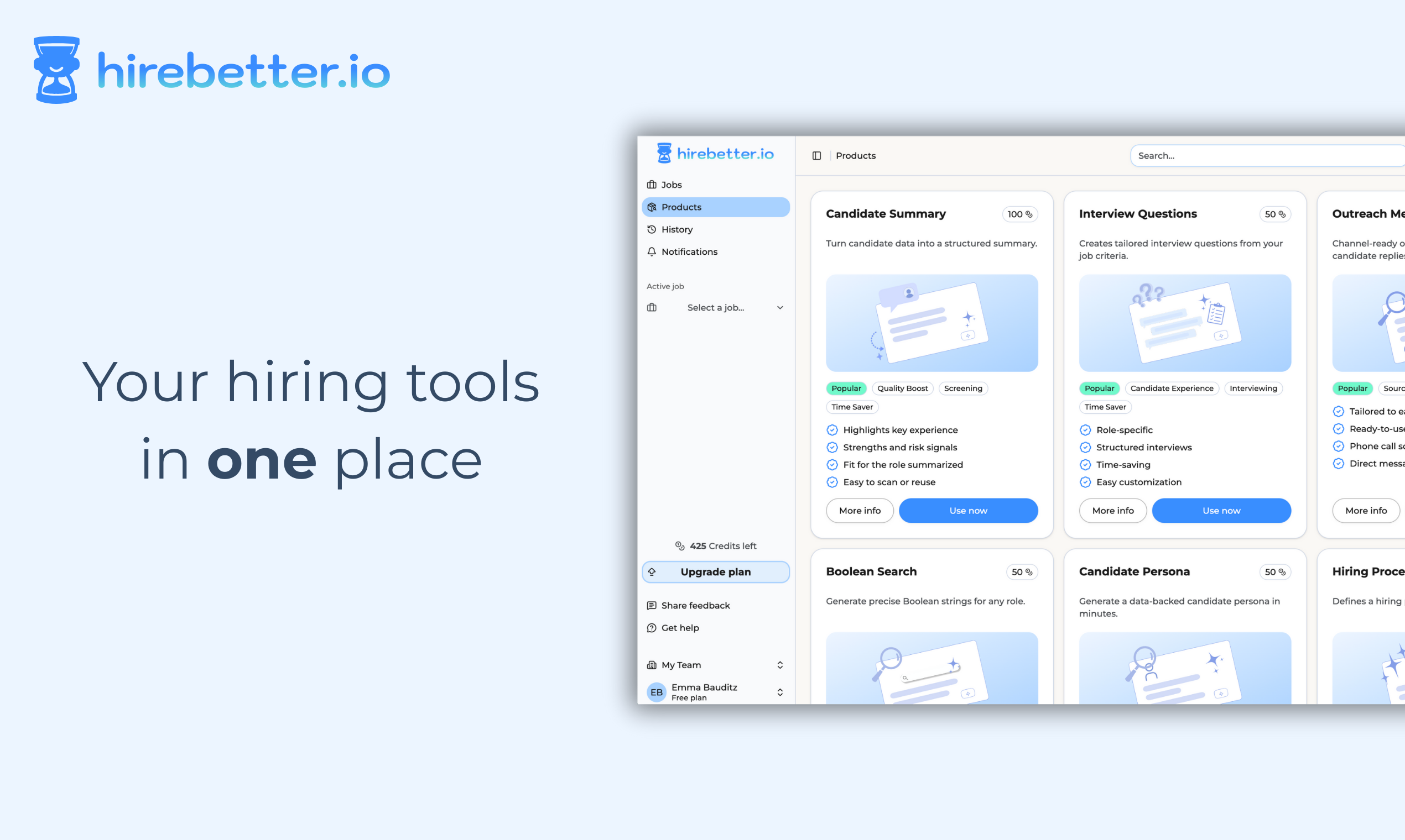 hirebetter.io screenshot 2