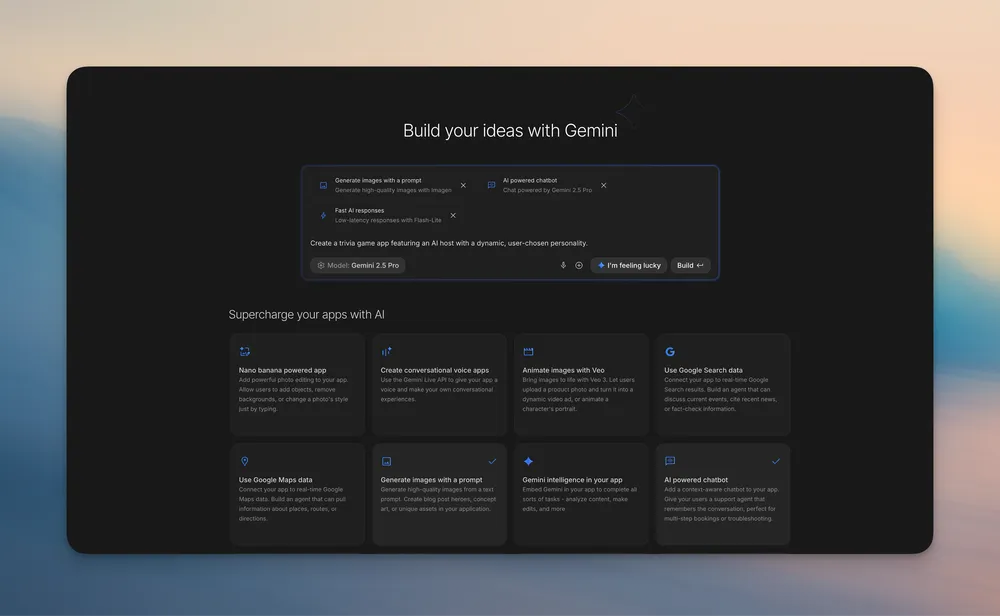 Google AI Studio 2.0 screenshot 3