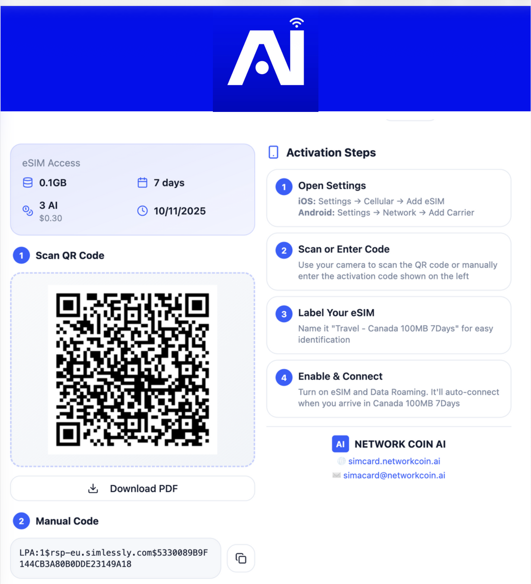 NETWORK COIN AI screenshot 2