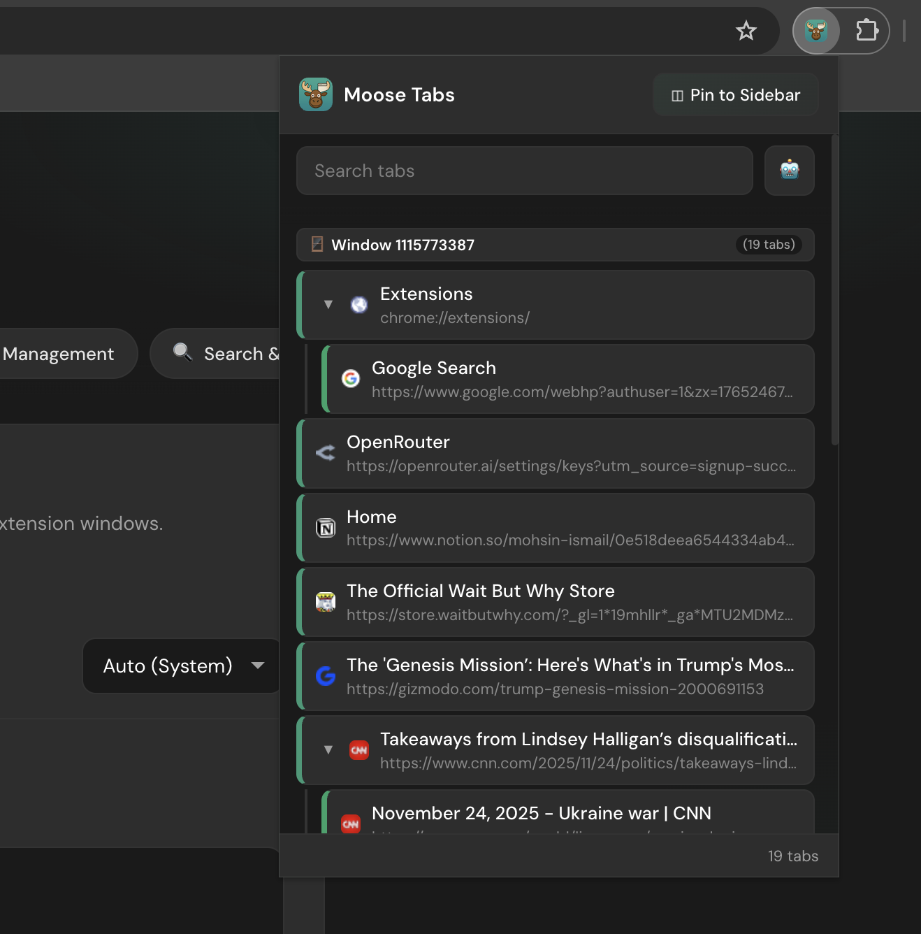 Moose Tabs screenshot 4