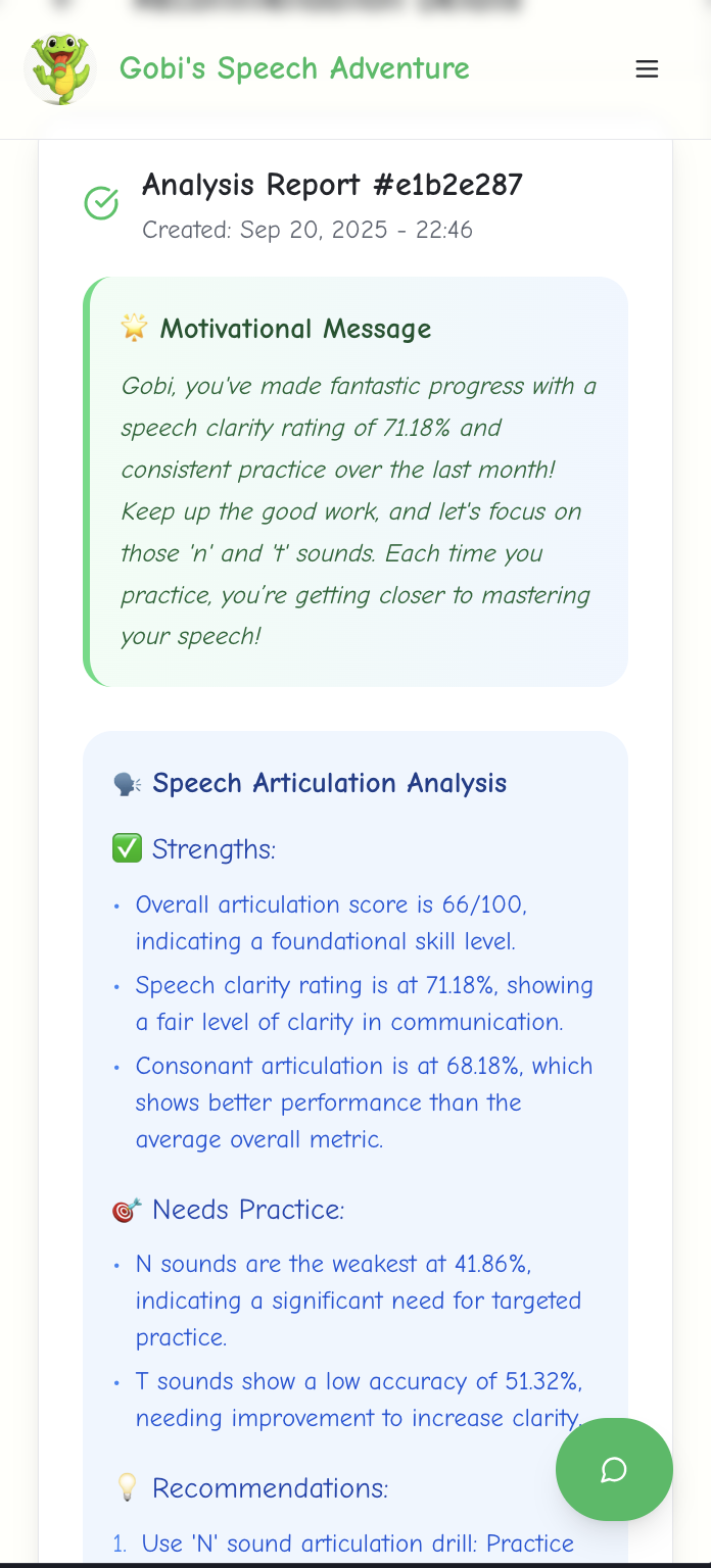 GobiSpeech: AI Powered Speech Therapy screenshot 8