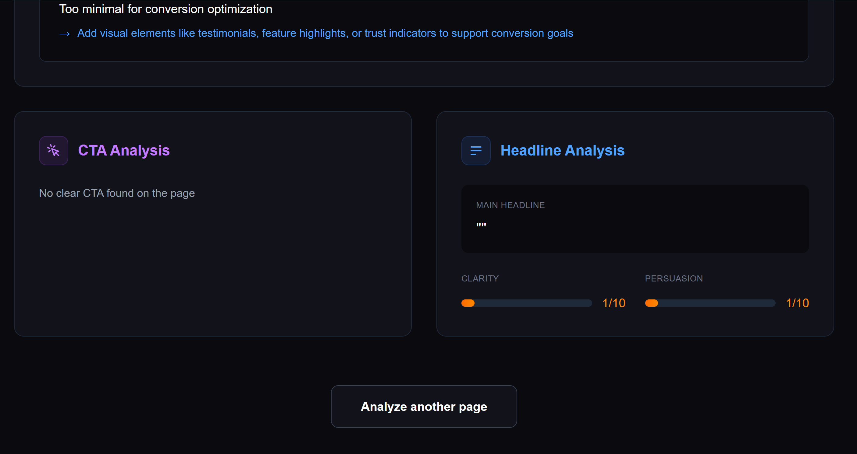 Landing Page Critic screenshot 5