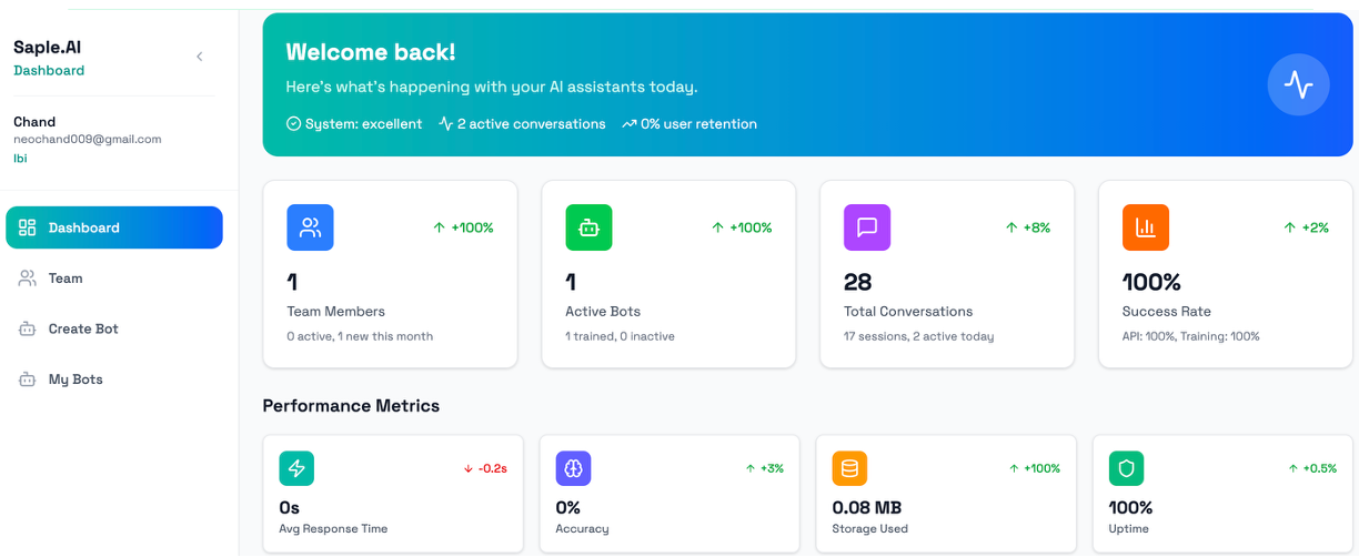 Saple AI screenshot 2