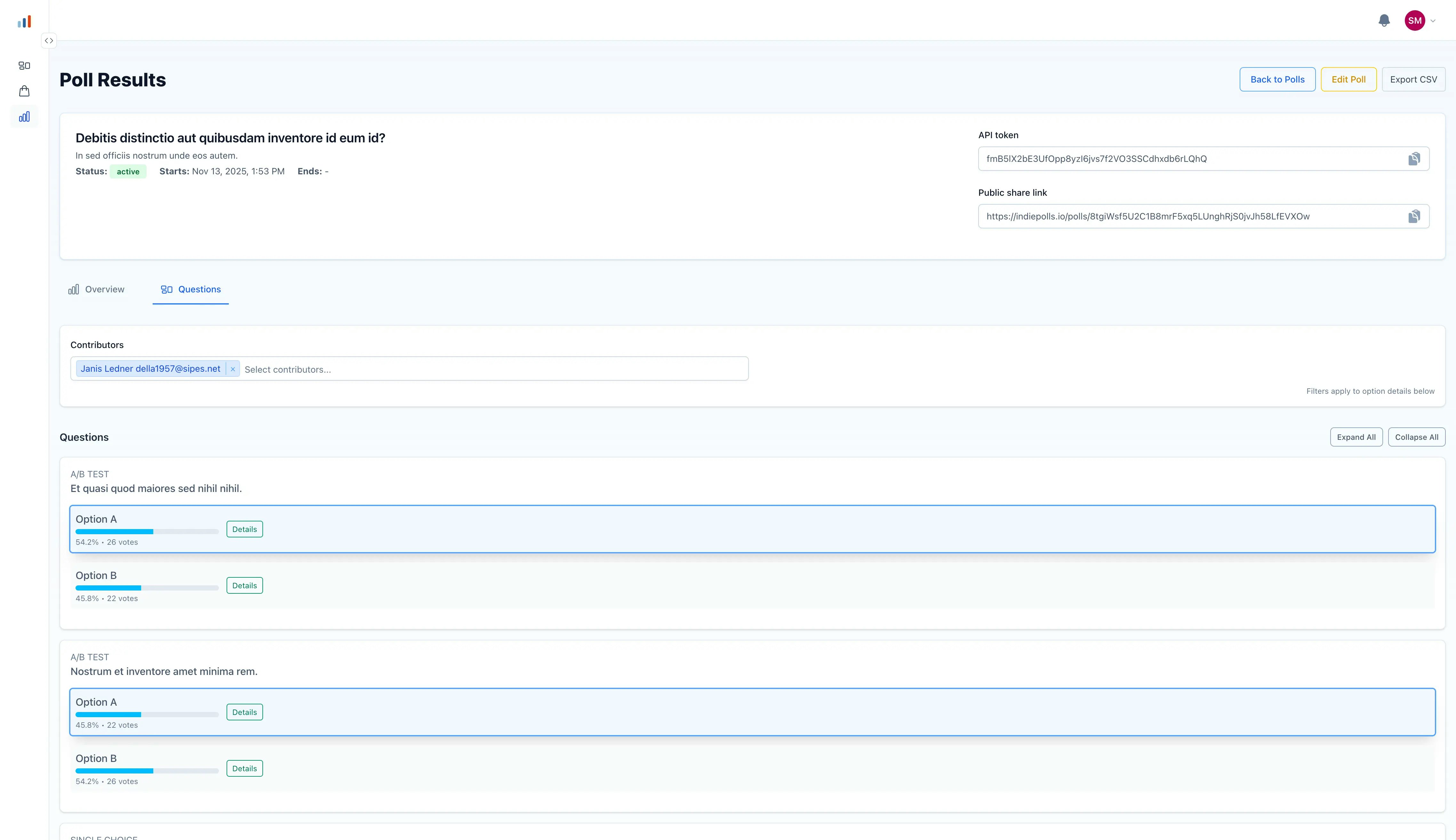 Indie Polls screenshot 7
