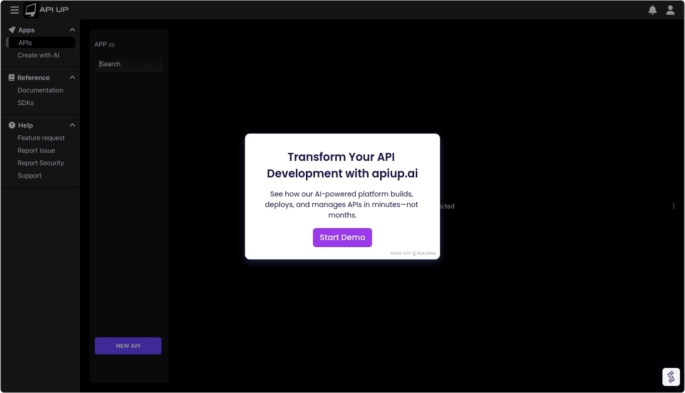 API UP screenshot 1