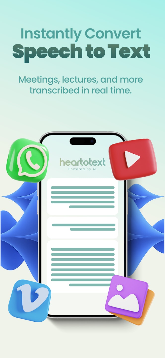 Hear2Text — Transcribe Audio screenshot 1