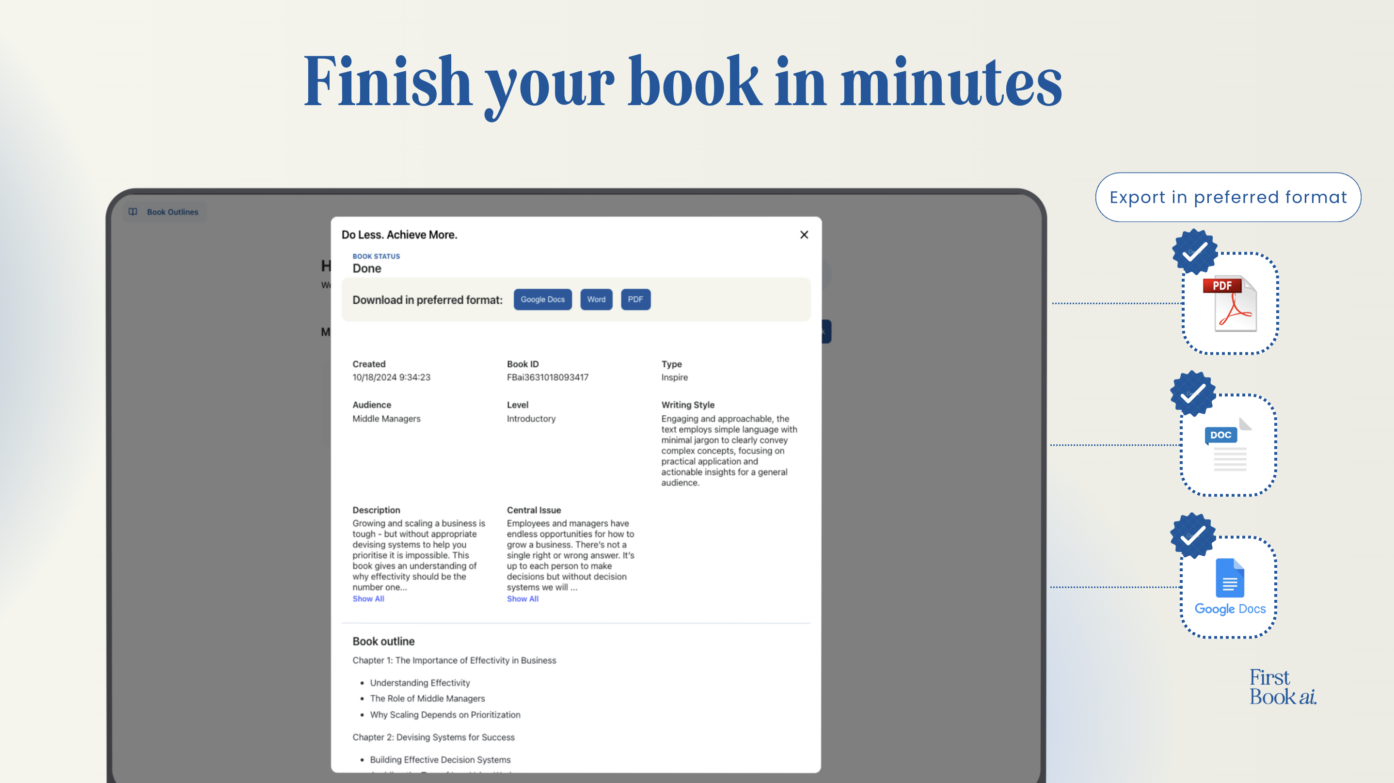 First Book ai screenshot 1