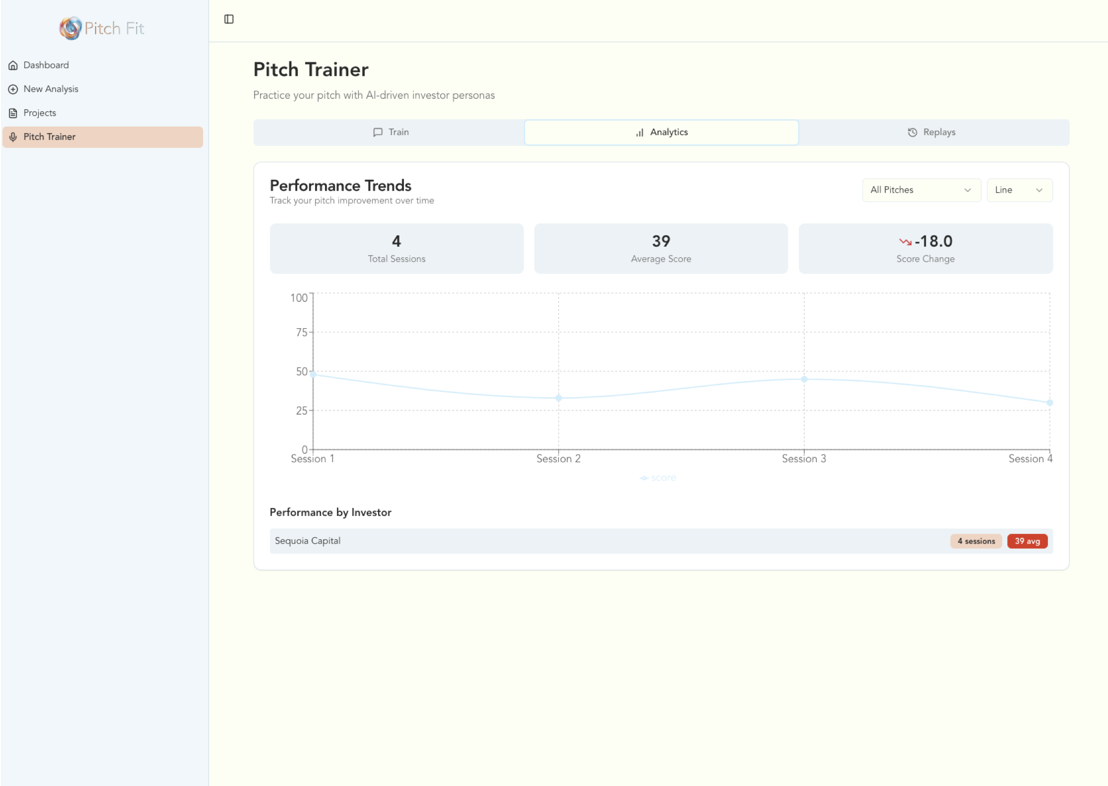 PitchFit screenshot 2