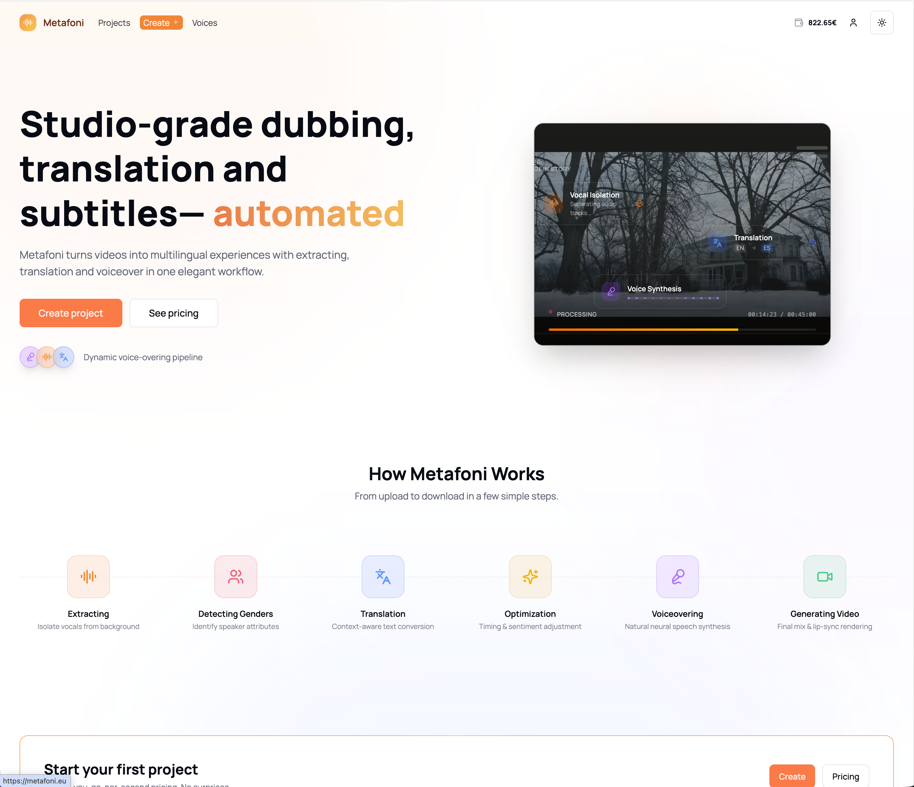 Metafoni screenshot 2