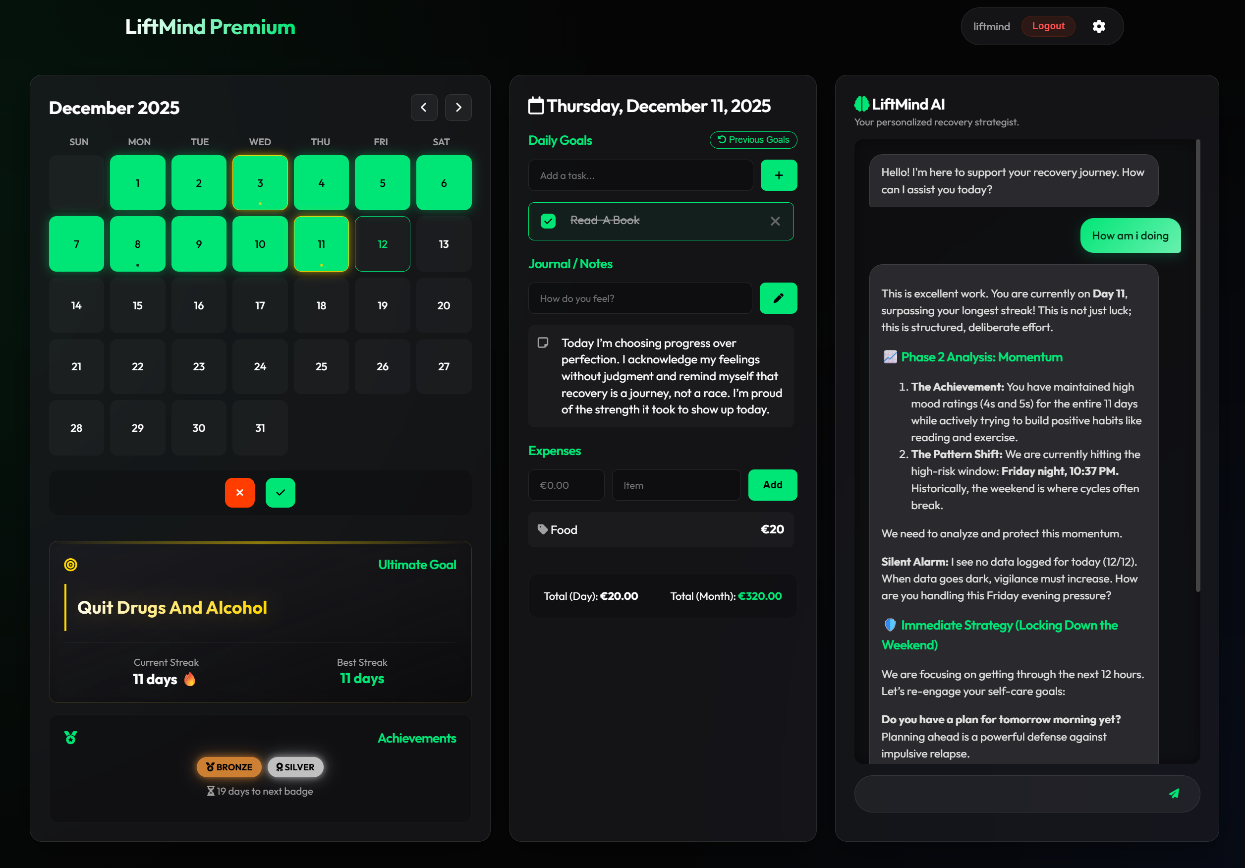 LiftMind screenshot 2