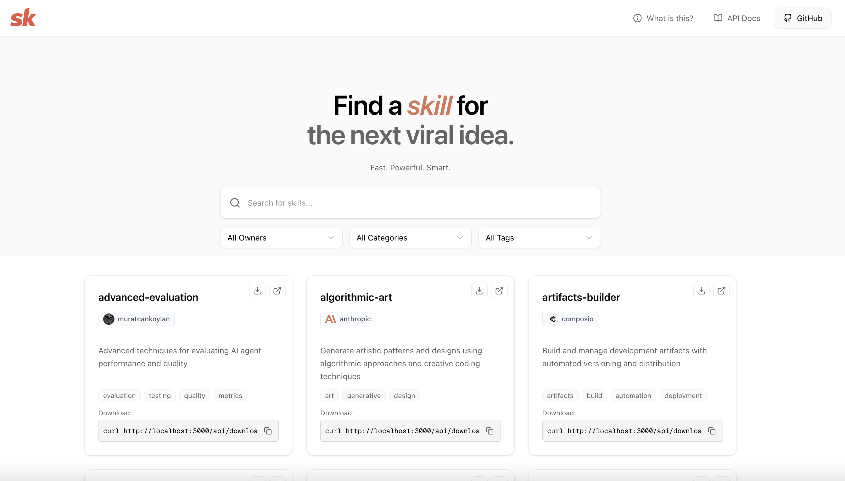 openskills.space screenshot 1