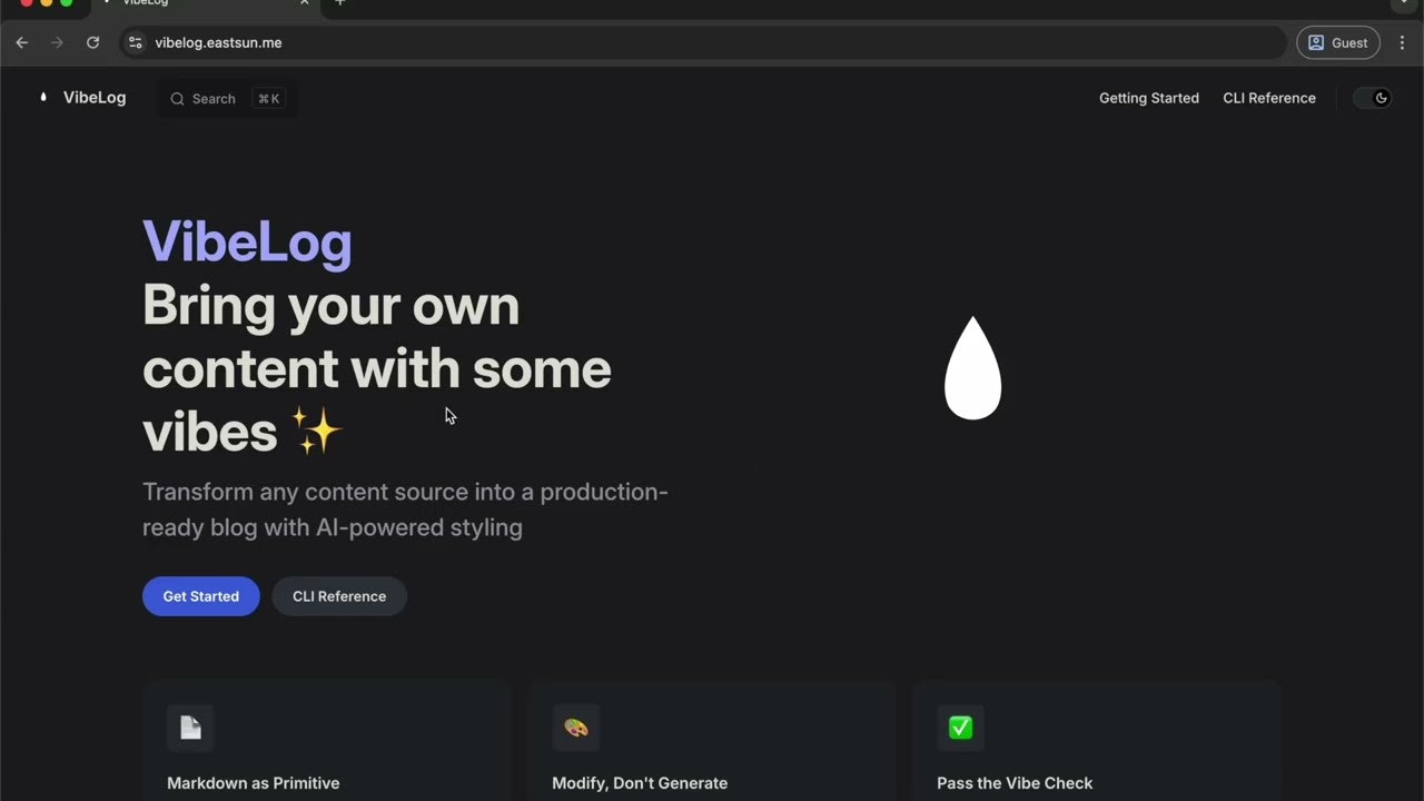 VibeLog screenshot 1