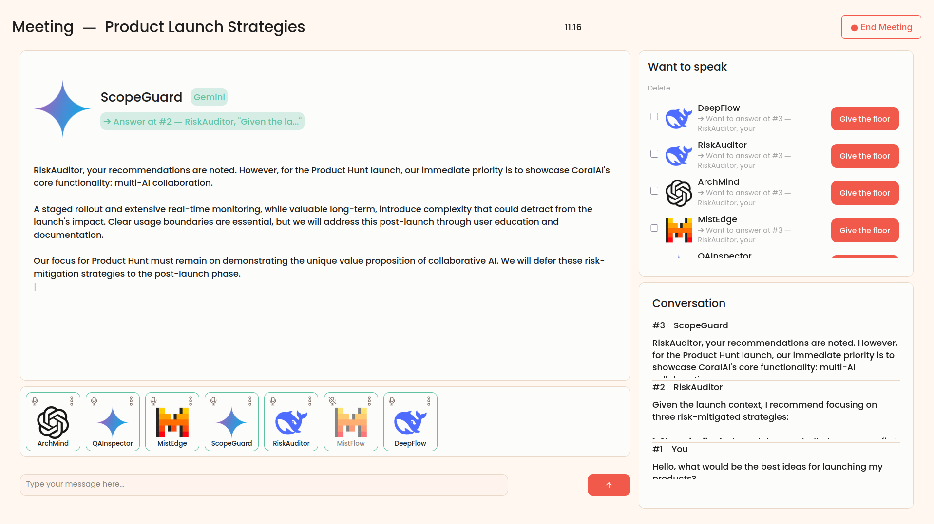 CoralAI screenshot 1