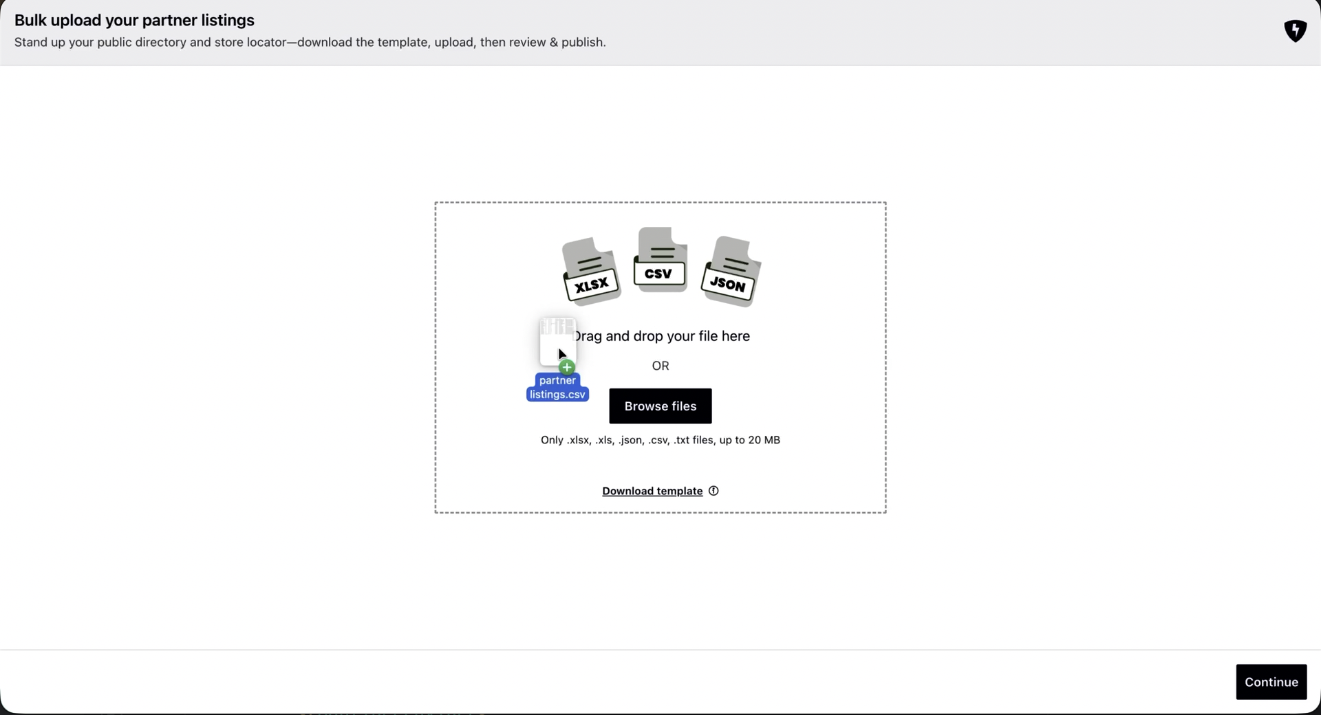 Bulk Upload & Data Migration SDK screenshot 2