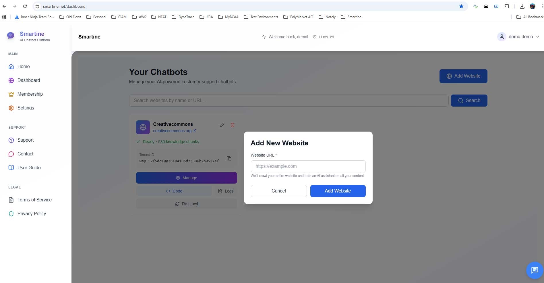 Smartine screenshot 2