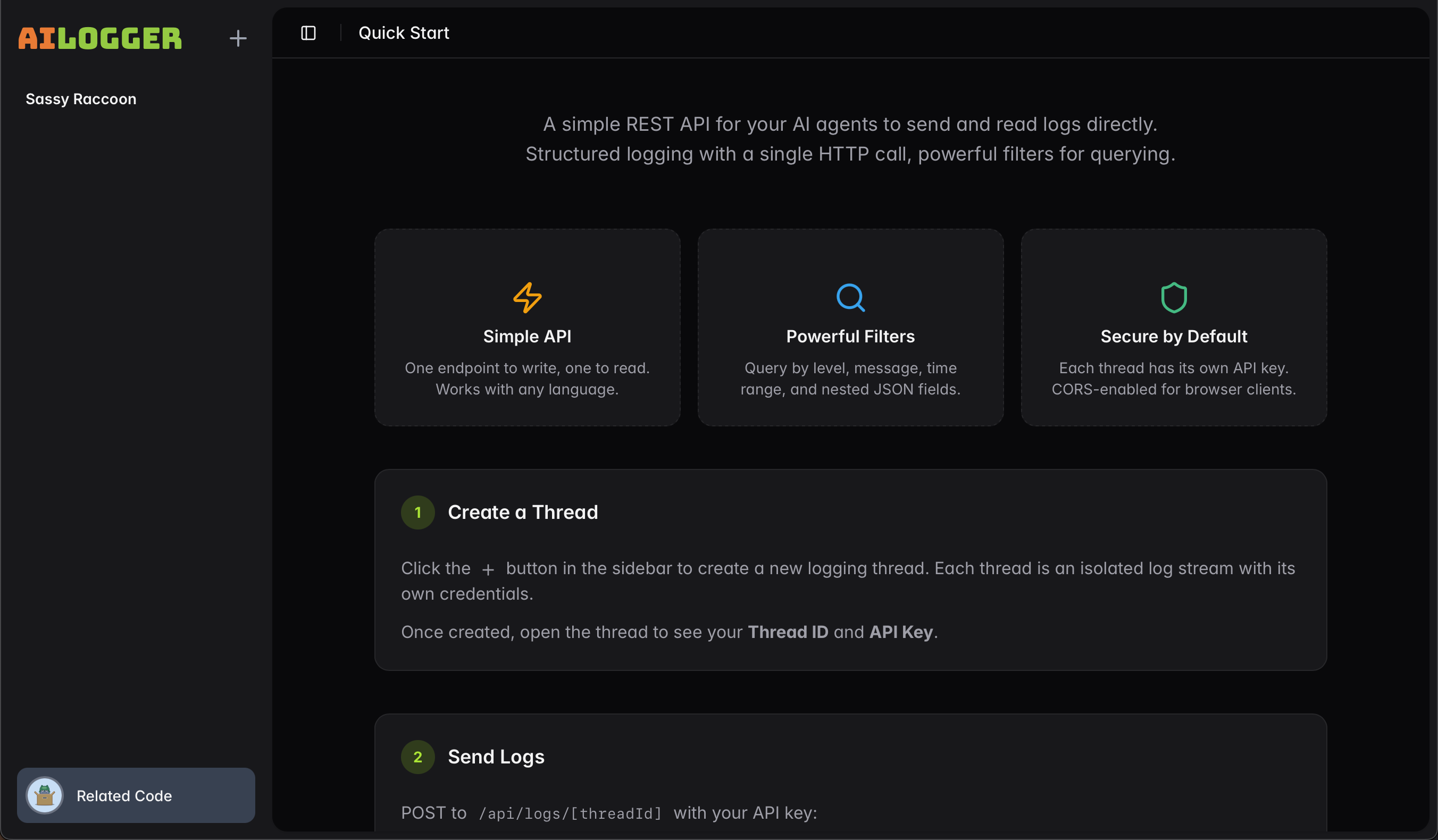 AILogger screenshot 3