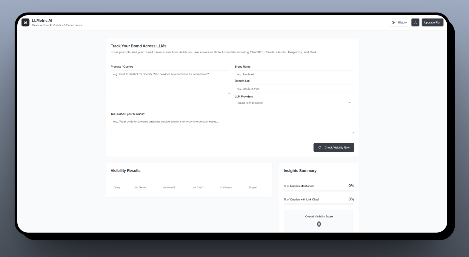 LLMetric AI screenshot 1