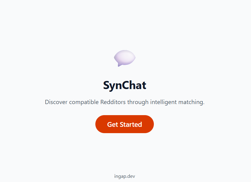 SynChat: The Native Reddit Matchmaker screenshot 1