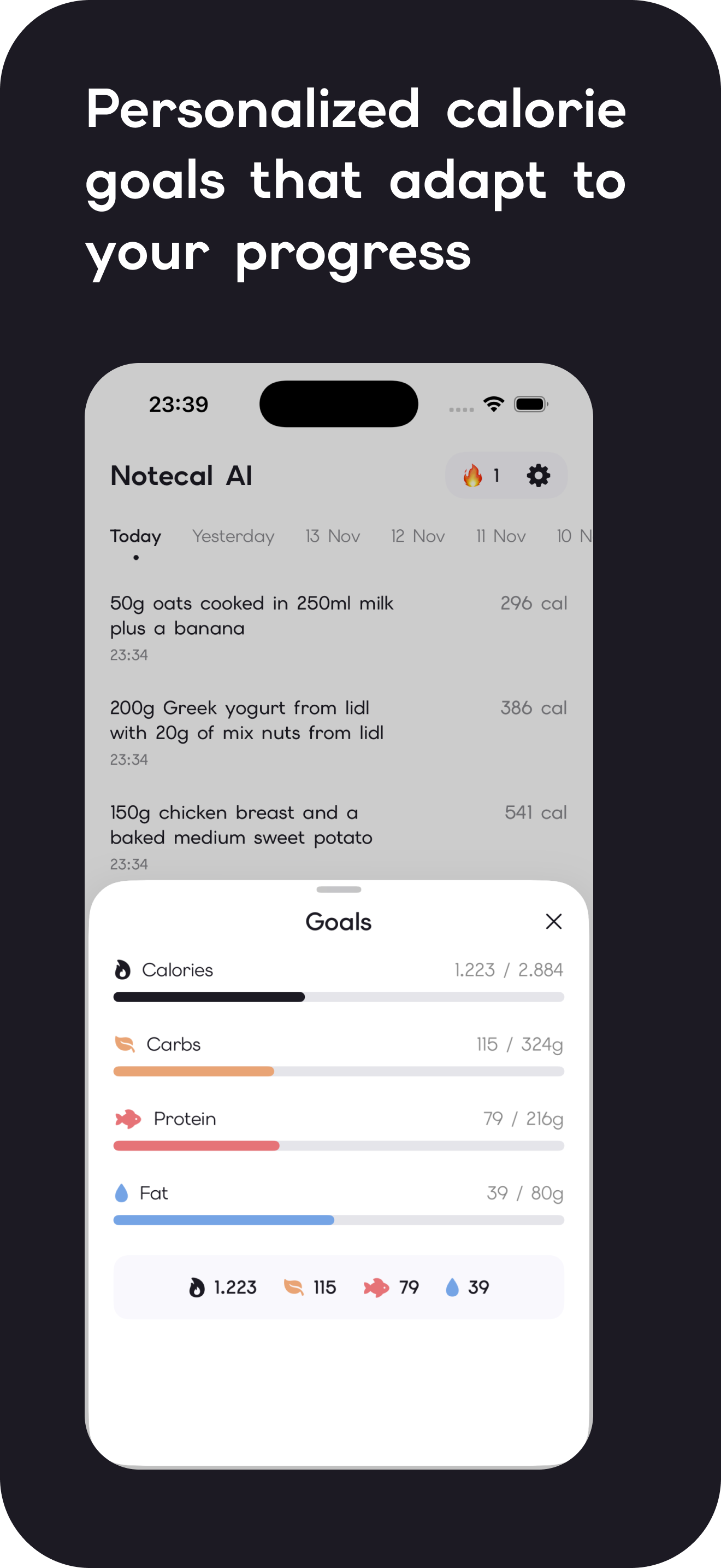 Notecal AI - Calorie Tracker screenshot 4