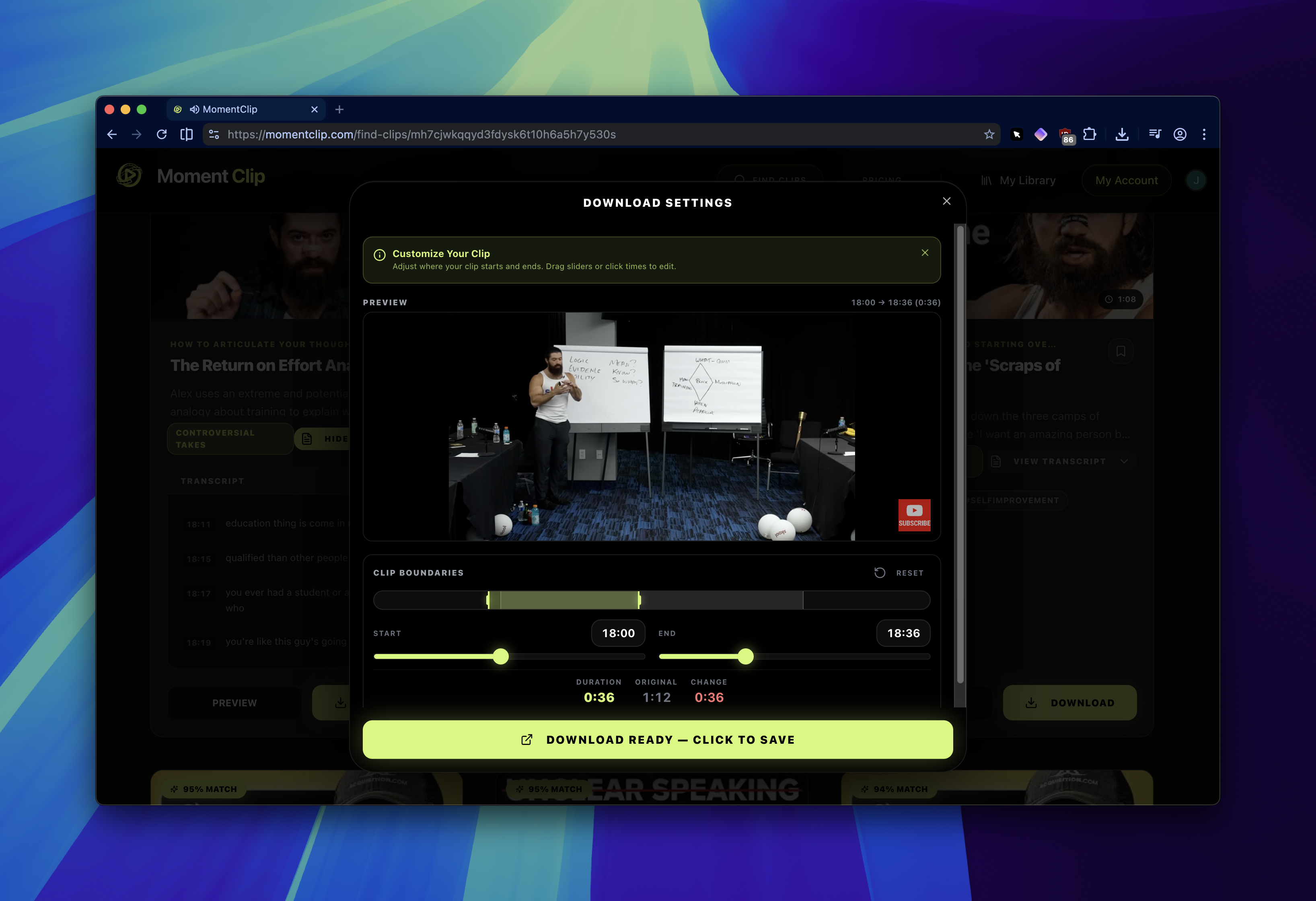 MomentClip screenshot 3