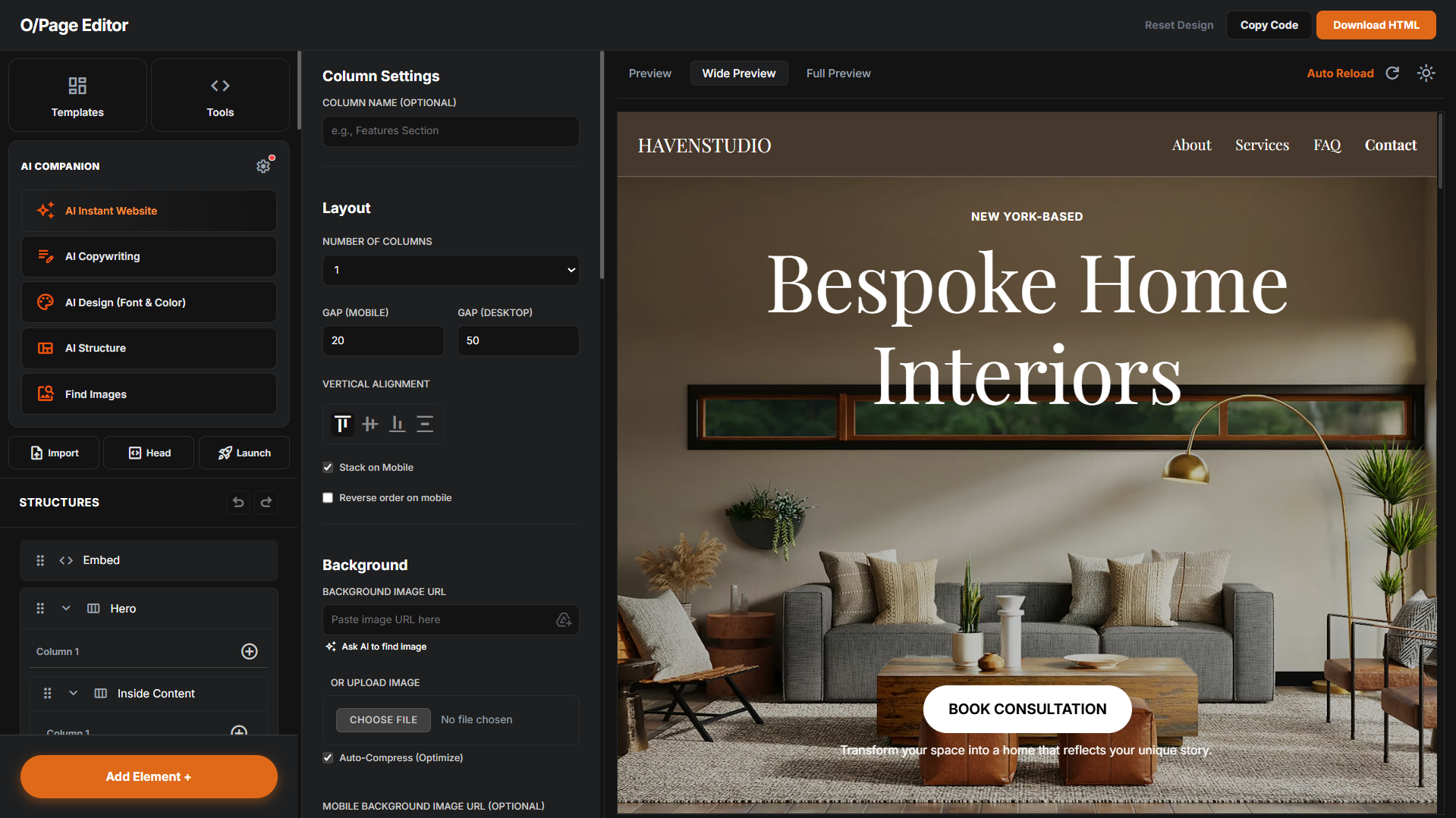 O/Page Website Builder screenshot 7
