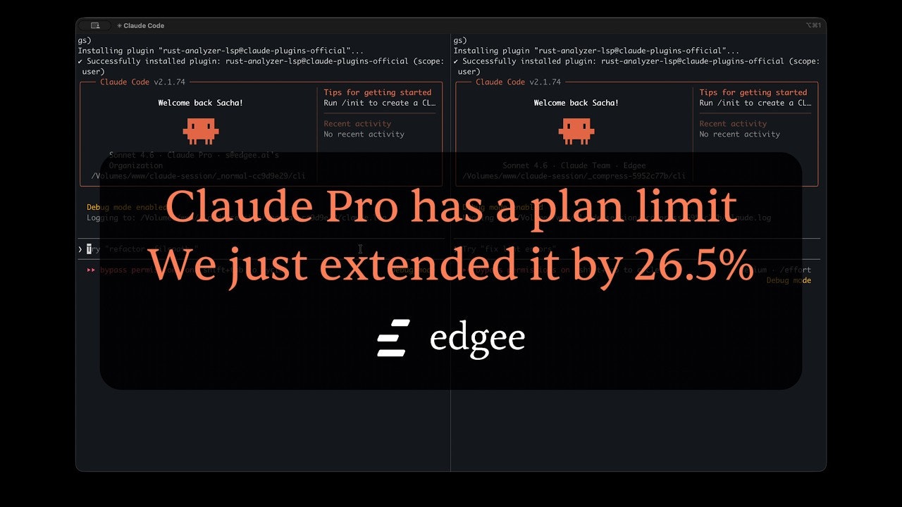 Edgee Claude Code Compression screenshot 4