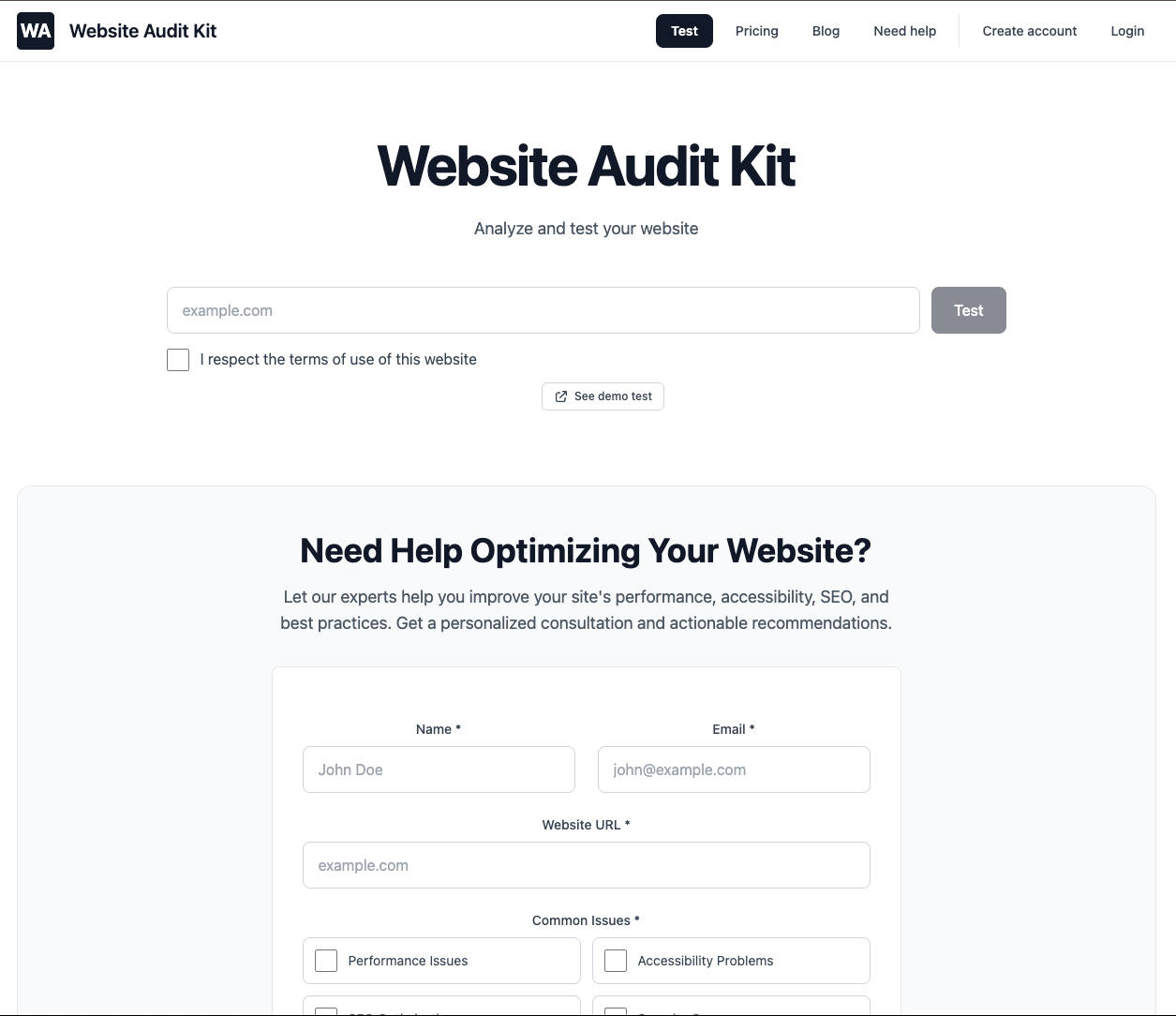 Website Audit Kit screenshot 1