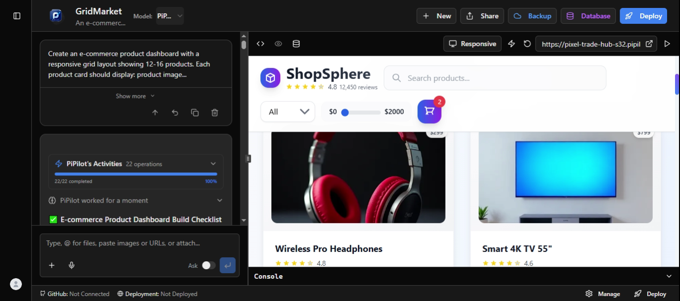PiPilot screenshot 2