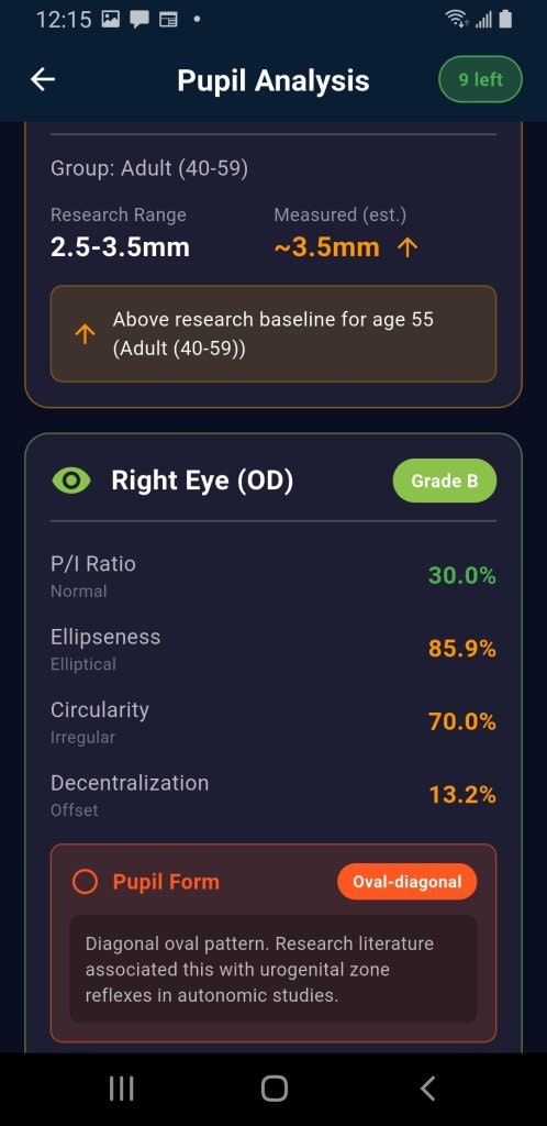 PupilMetrics Research Tool screenshot 10