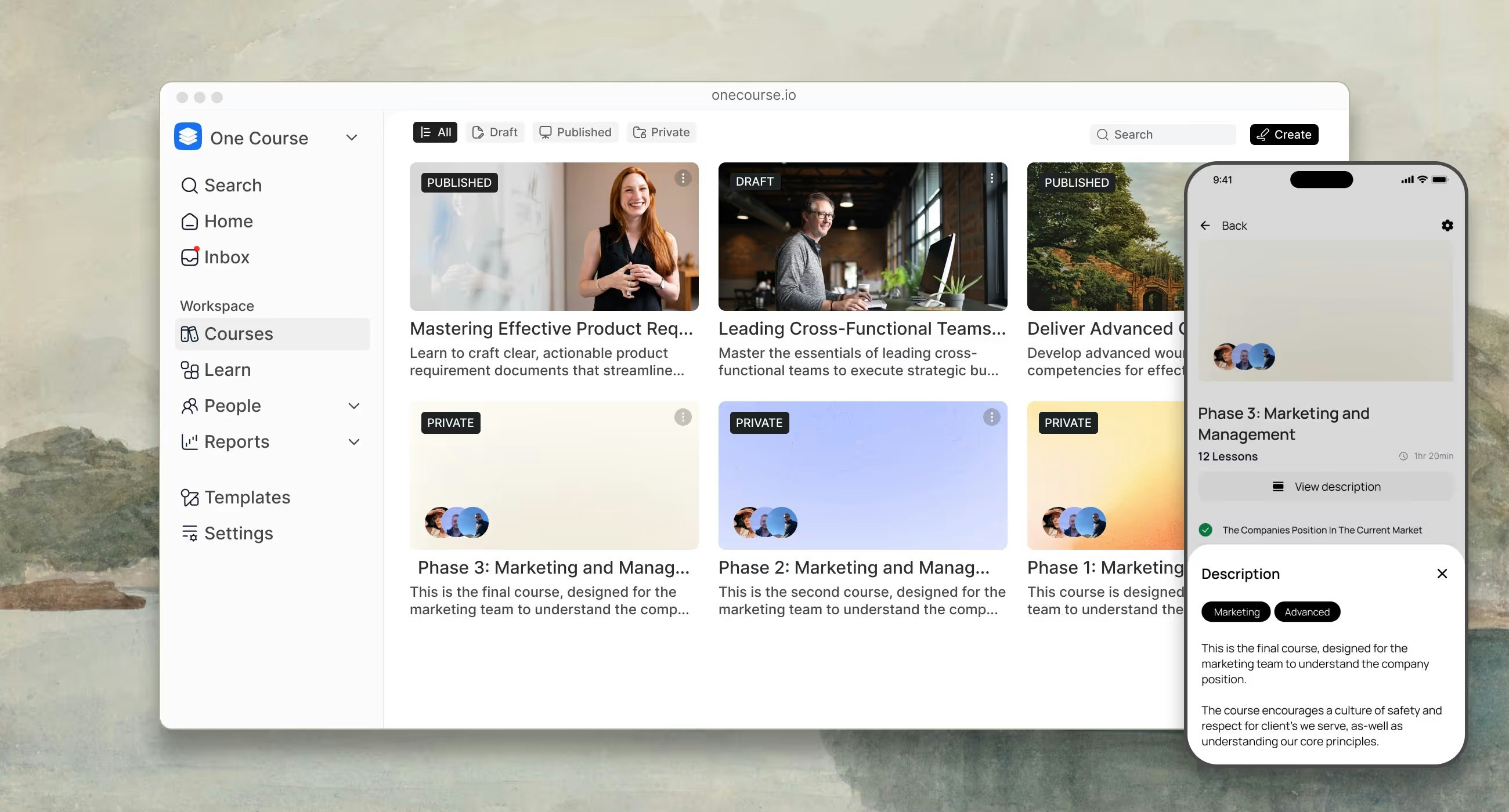 One Course screenshot 1