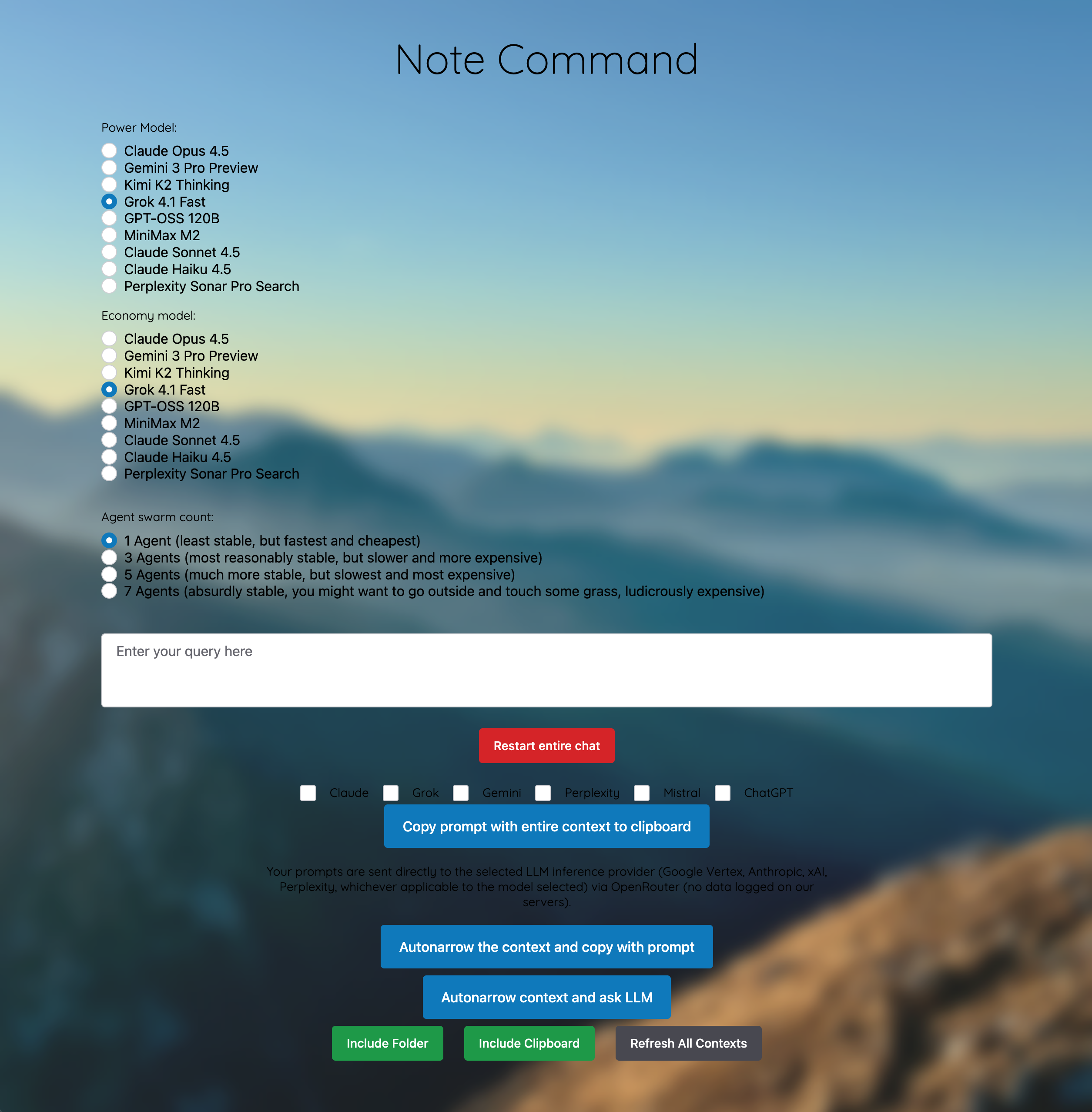 Note Command screenshot 1