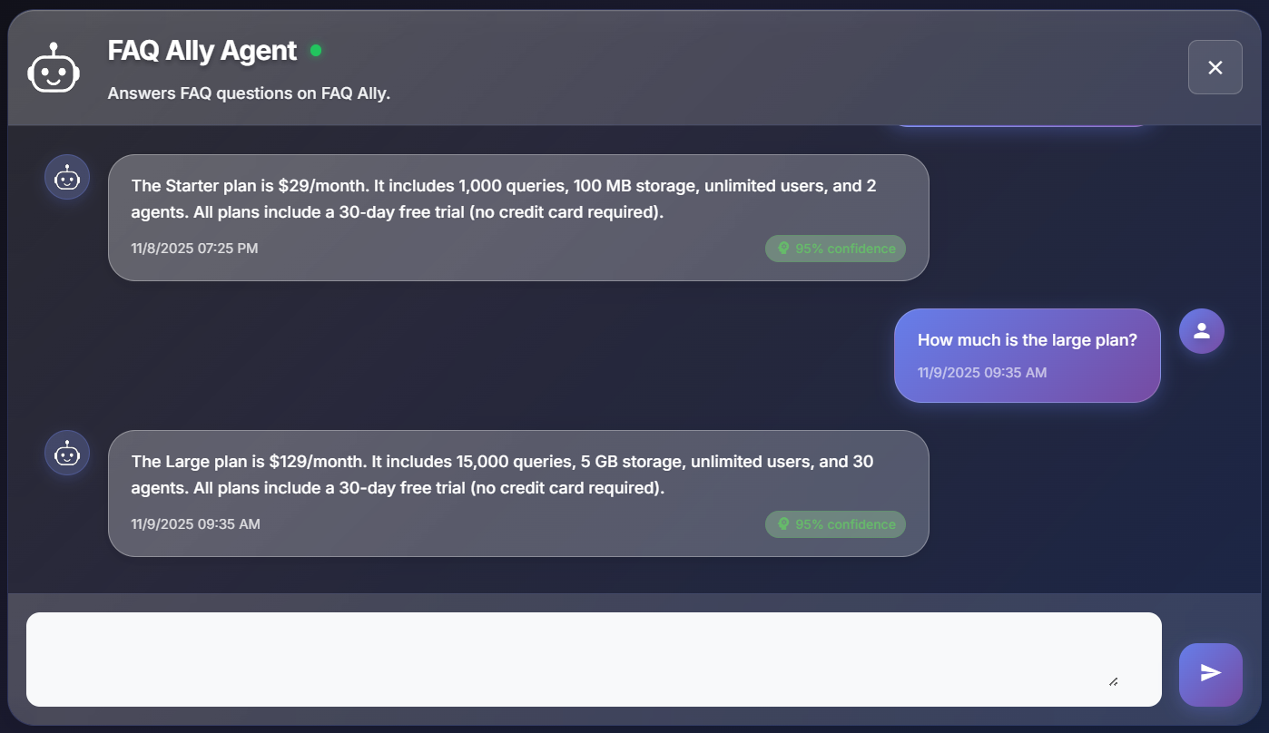 FAQ Ally screenshot 4