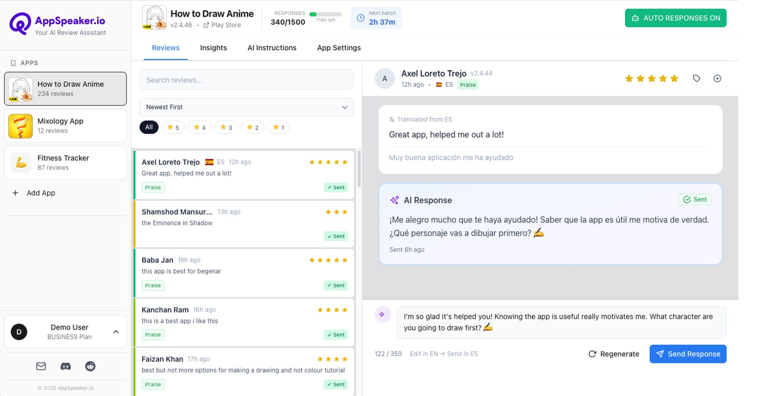 AppSpeaker screenshot 1
