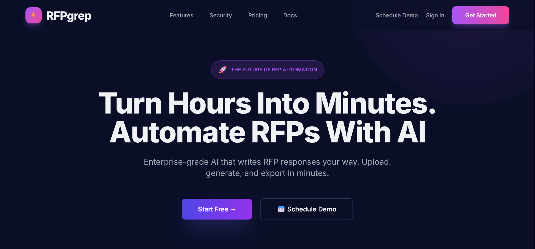 RFPgrep screenshot 1
