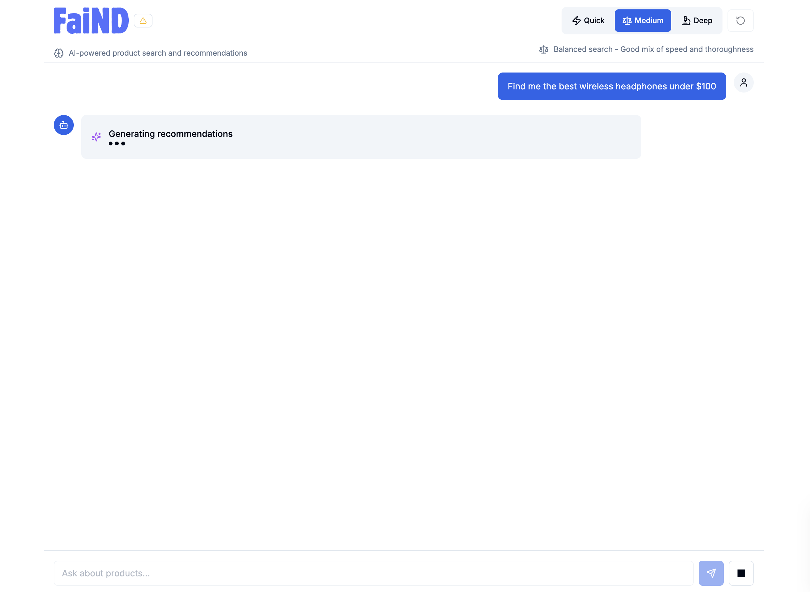 Faind screenshot 5