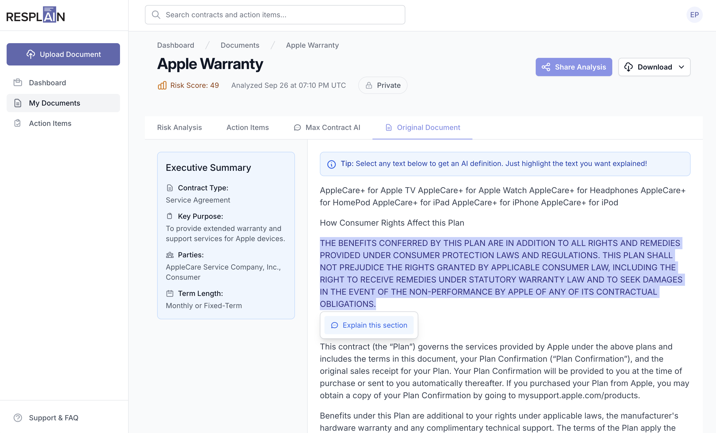 Resplain screenshot 5