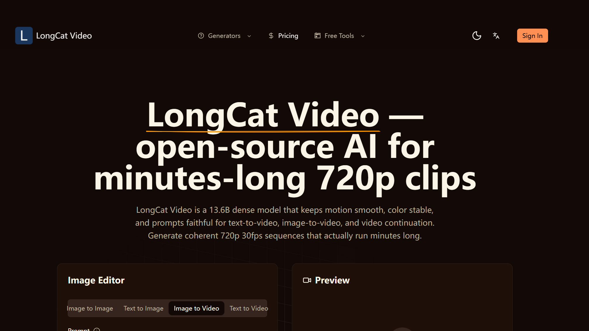 LongCat Video screenshot 1