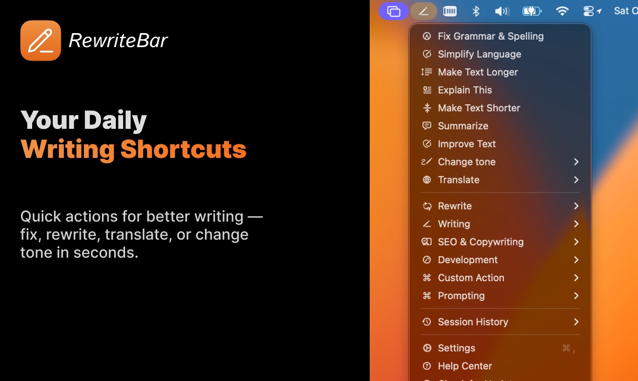 RewriteBar v2 screenshot 2